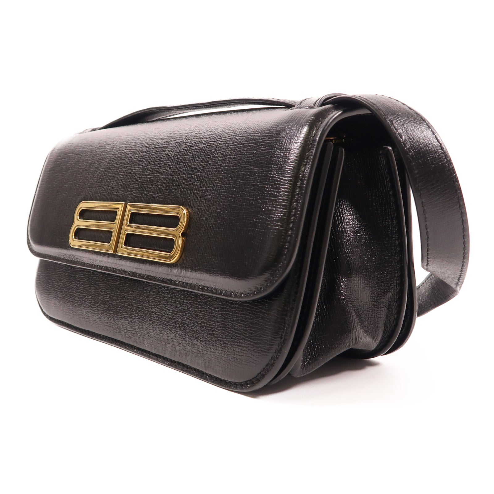 BALENCIAGA 【激減優惠】牛皮皮革Gossip金扣肩背袋