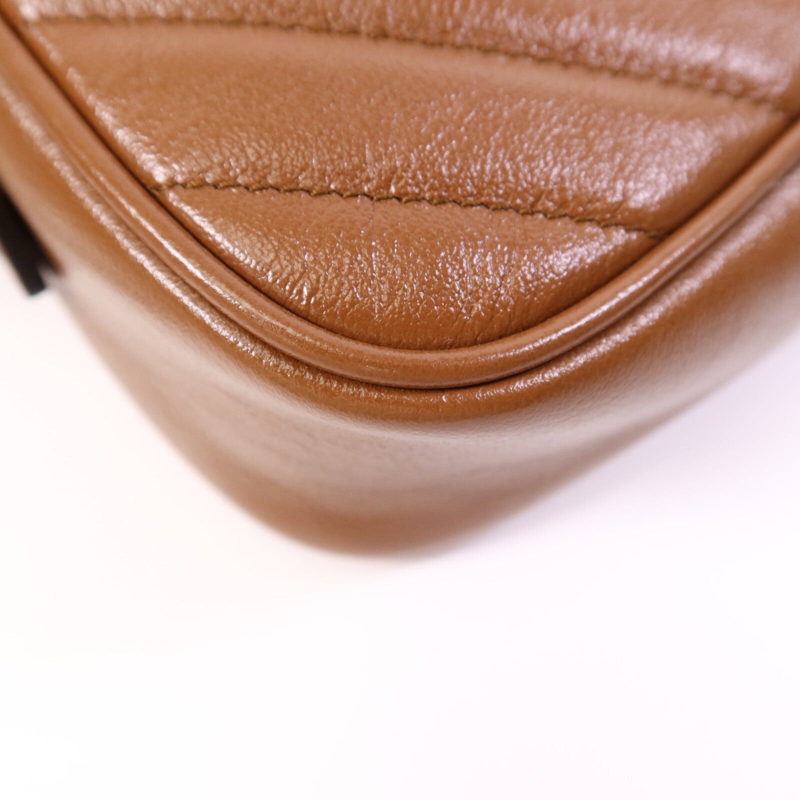 GUCCI 牛皮皮革GG Marmont Small金扣鏈帶肩背袋