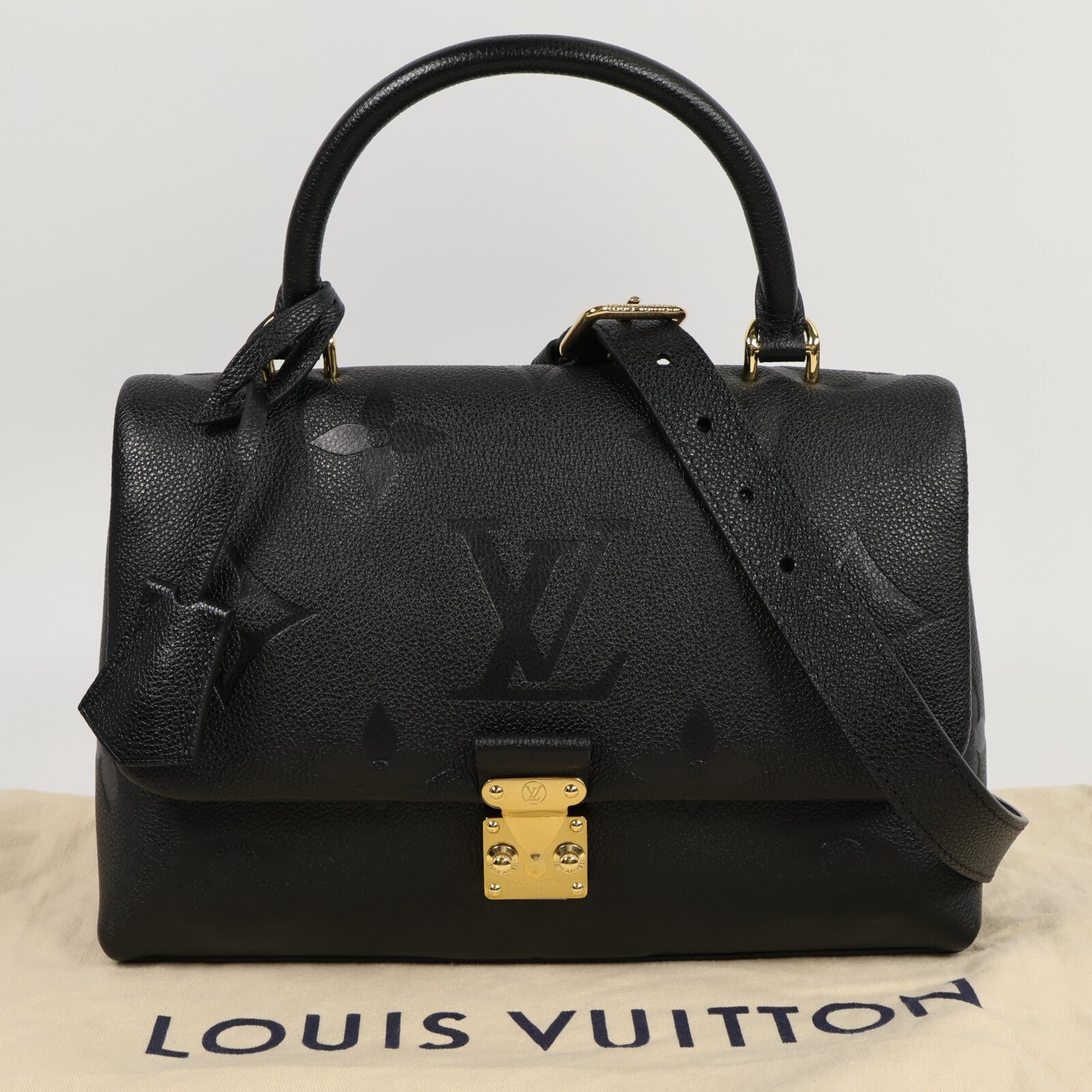 LOUIS VUITTON Monogram Empreinte Madeleine MM手挽肩背兩用袋