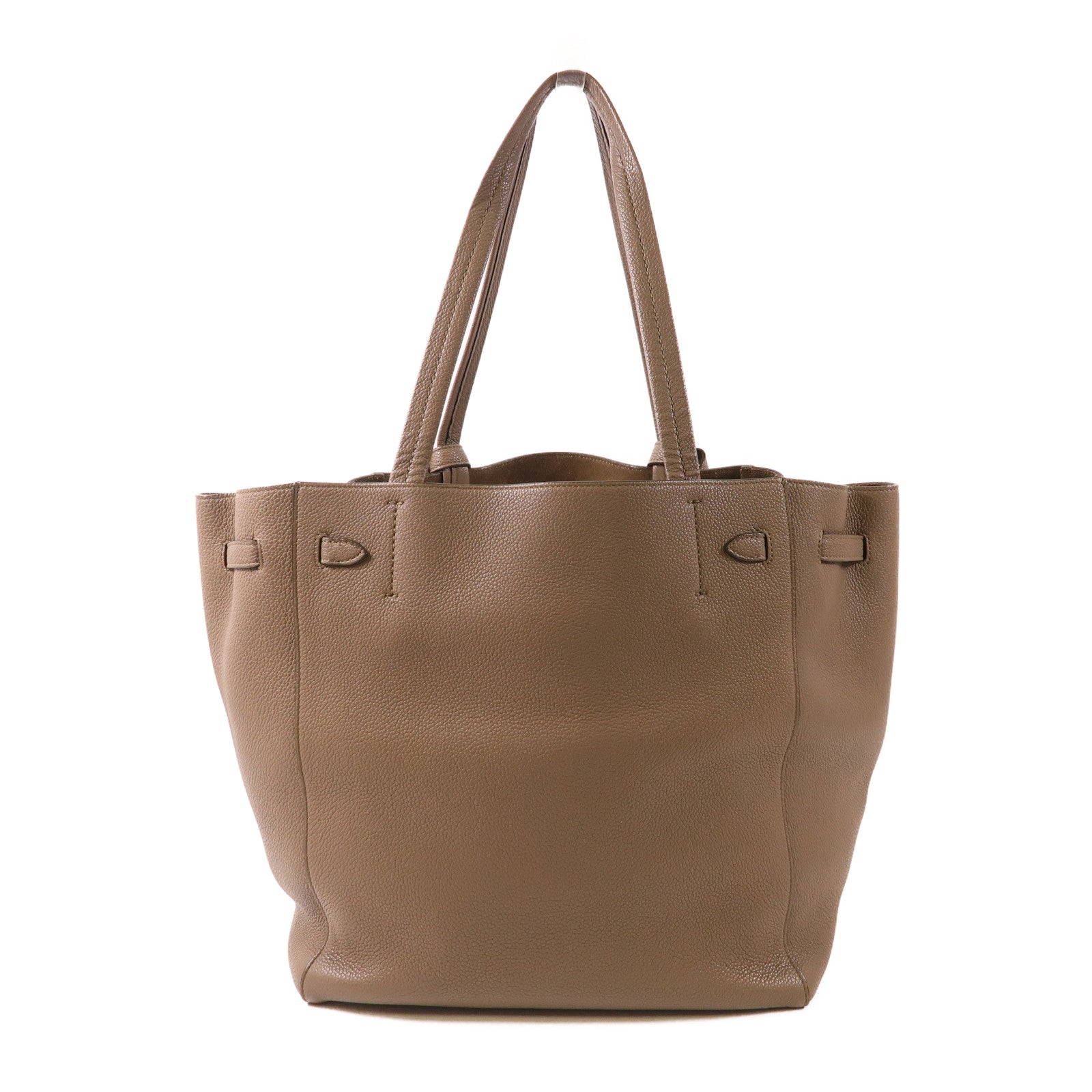 CELINE 牛皮皮革Shoulder Tote Bag金扣肩背袋
