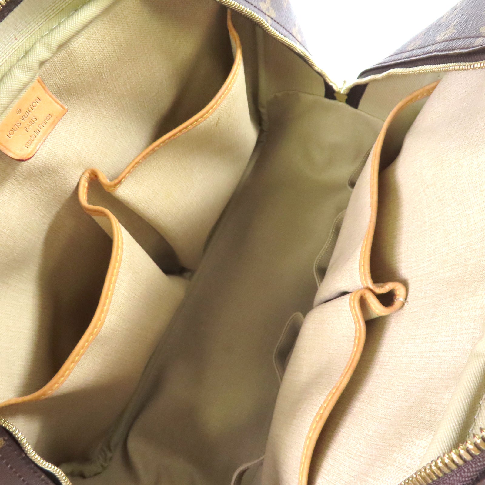 LOUIS VUITTON 【激減優惠】Monogram Deauville GM Hand Bag金色手挽袋啡色