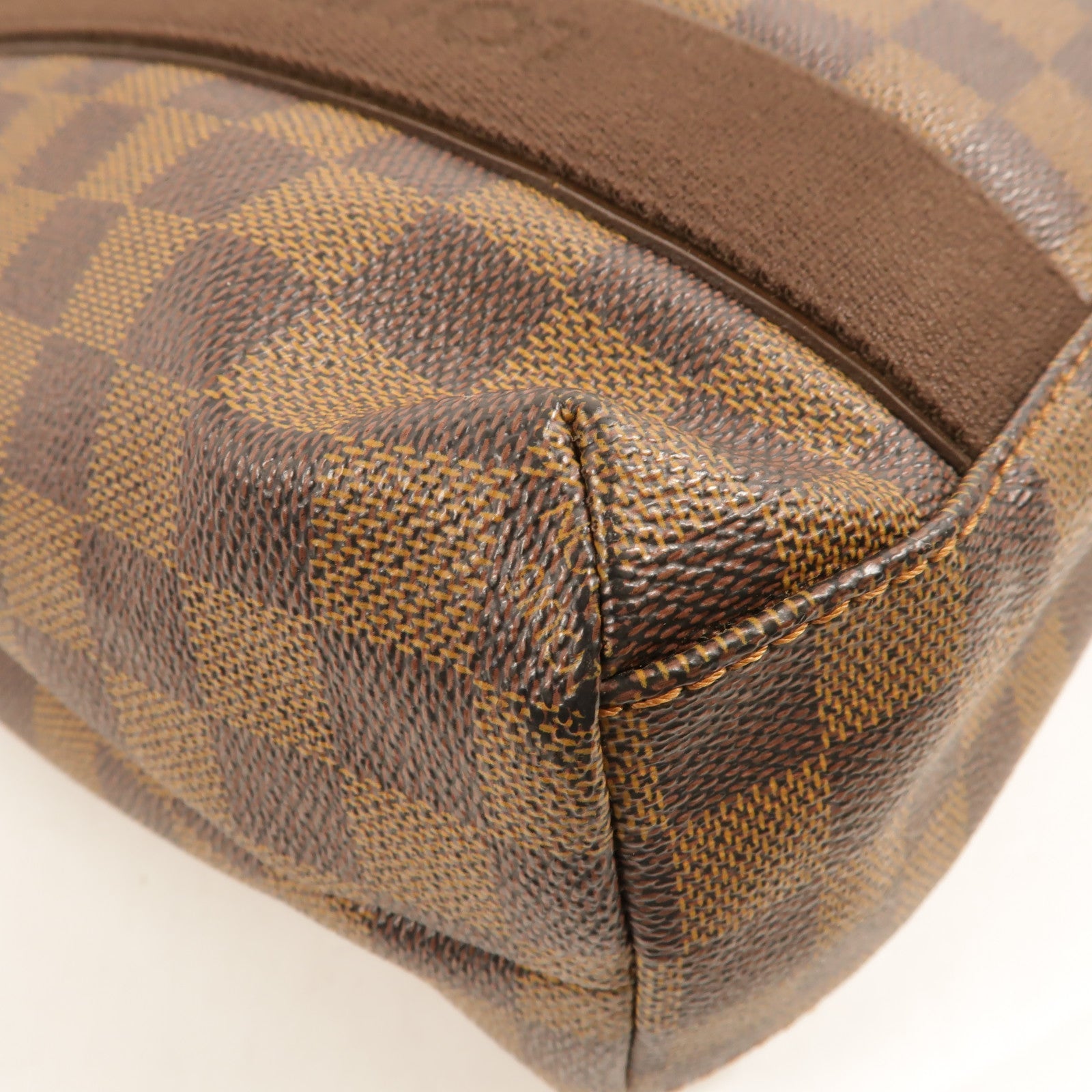 LOUIS VUITTON Damier Beaubourg金扣肩背袋棕色