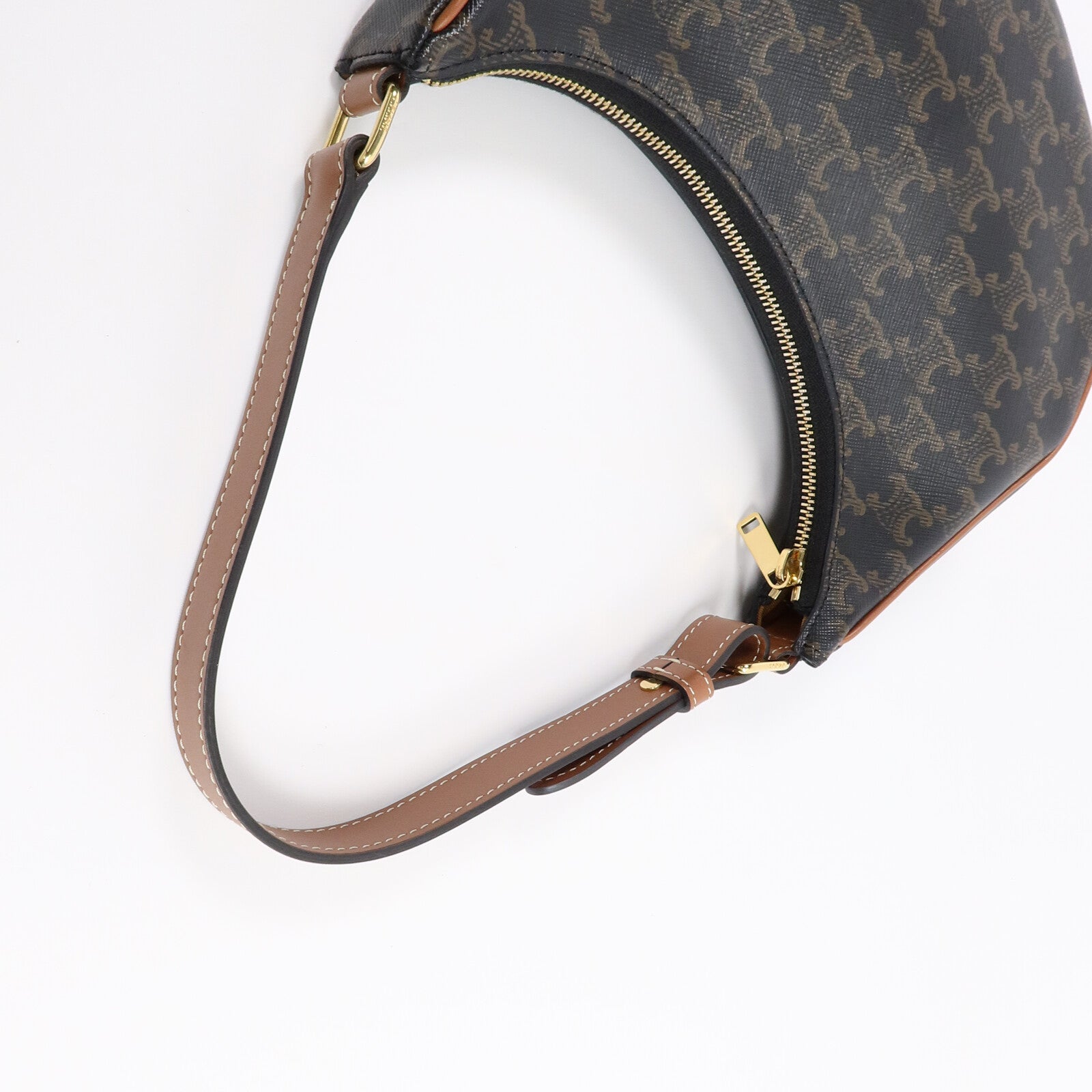 CELINE 塗層帆布Triomphe Ava Medium肩背袋