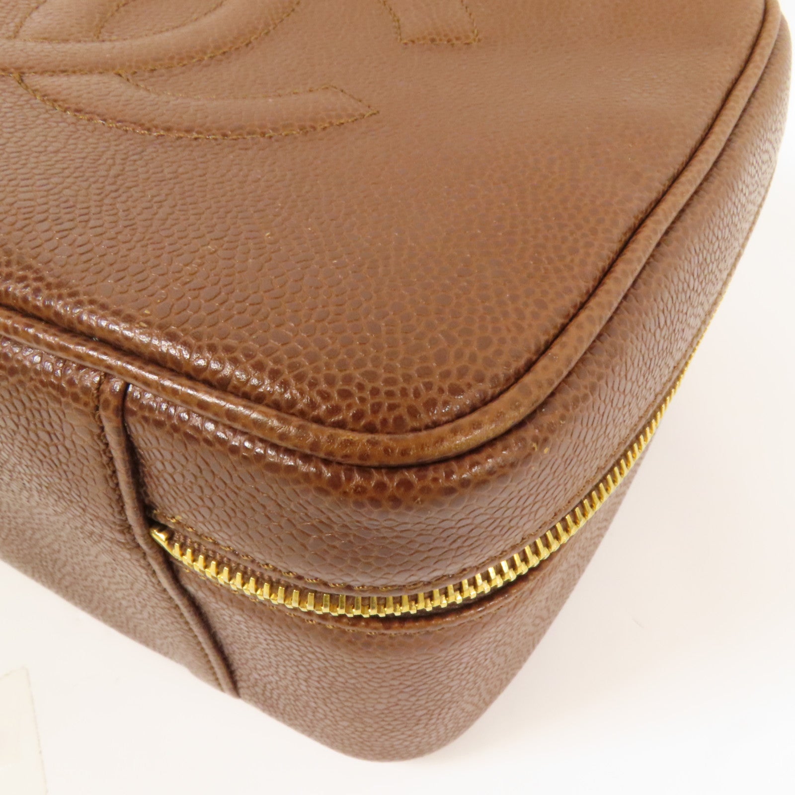 CHANEL 牛皮皮革Vintage Shoulder Bag金扣手挽肩背兩用袋