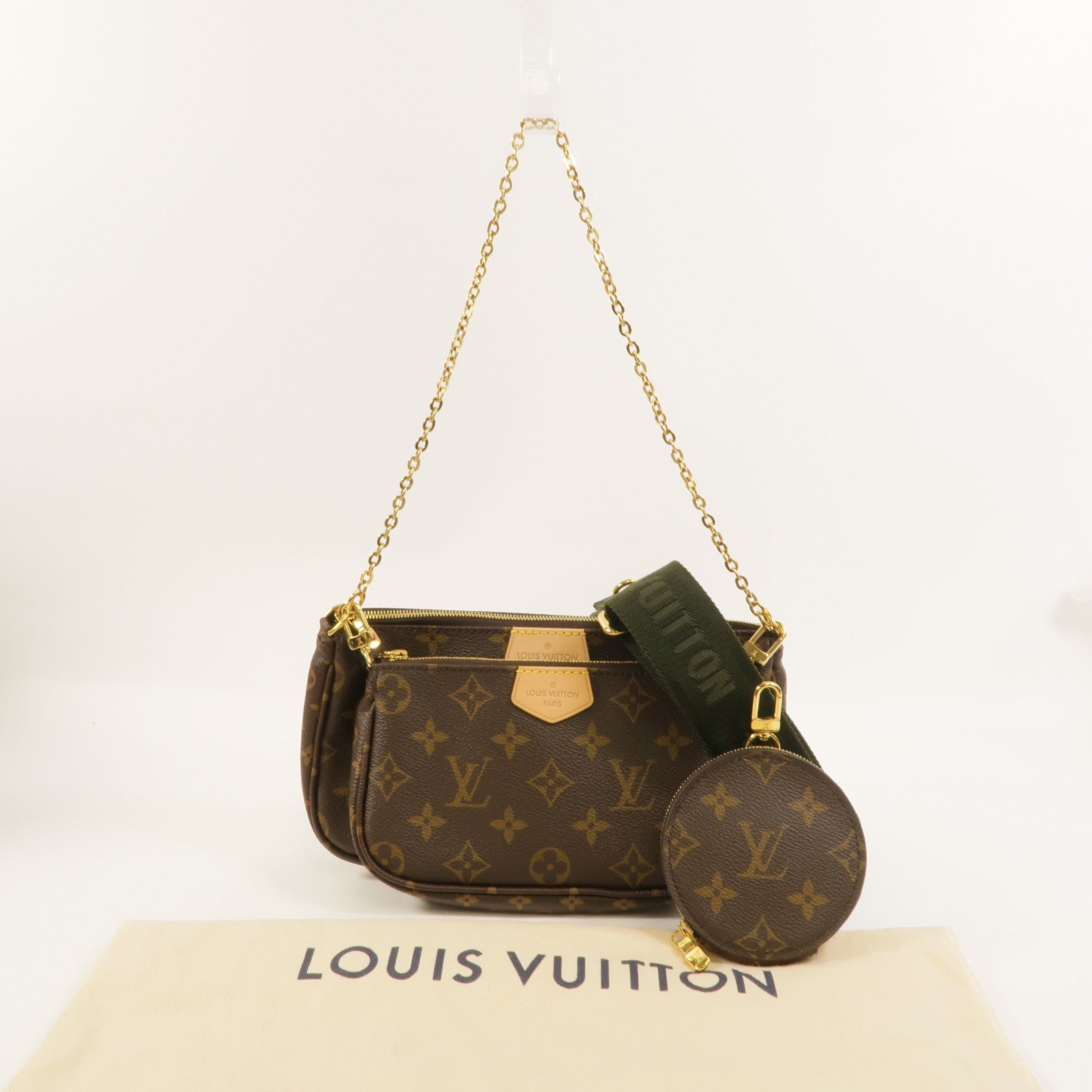 LOUIS VUITTON Monogram Multi Pochette Accessoires金扣肩背袋