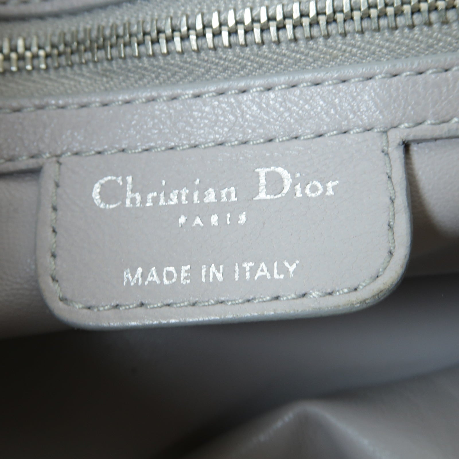 Dior 【激減優惠】皮革Chain Shoulder銀扣鏈帶肩背袋淺紫色