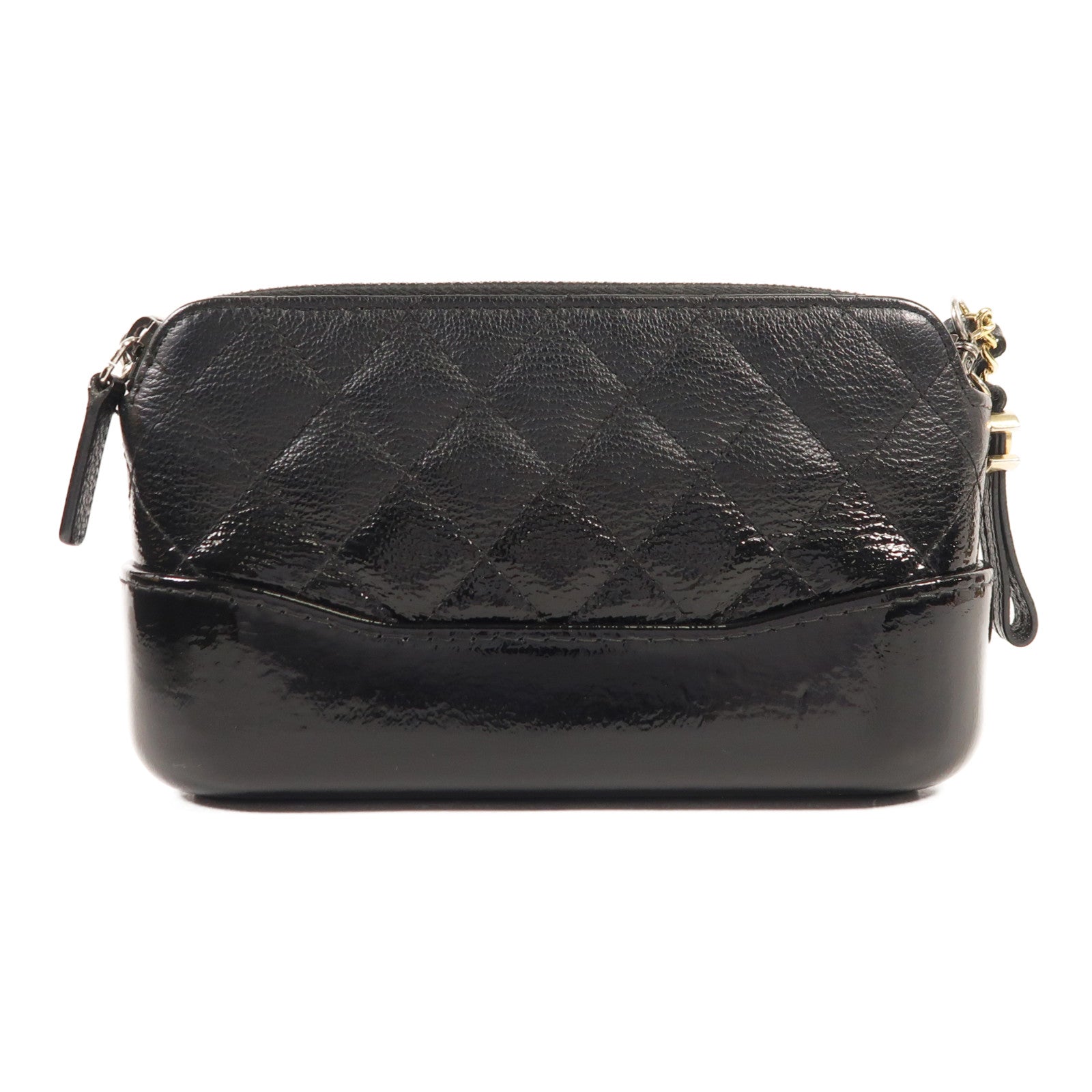 CHANEL 牛皮皮革Gabrielle Wallet On Chain鏈帶肩背袋