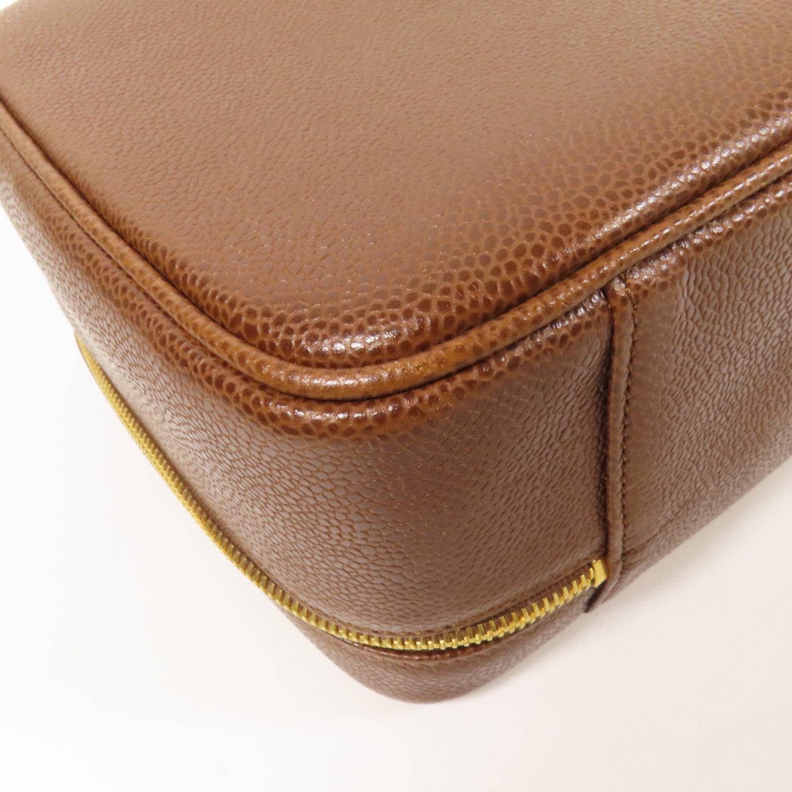 CHANEL 牛皮皮革Vintage Shoulder Bag金扣手挽肩背兩用袋