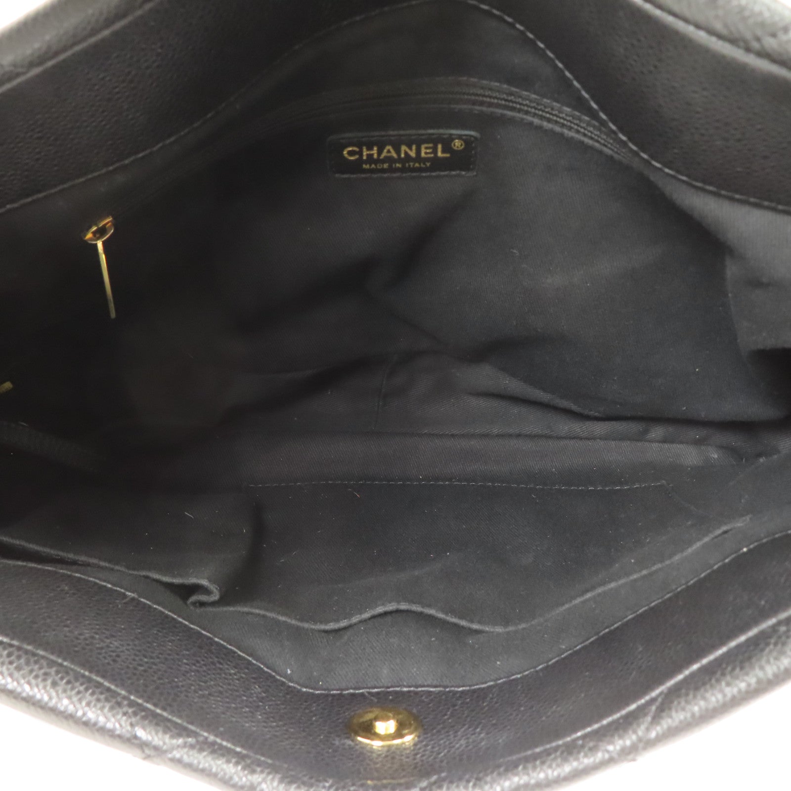 CHANEL 【激減優惠】牛皮皮革Tote Bag金扣肩背袋