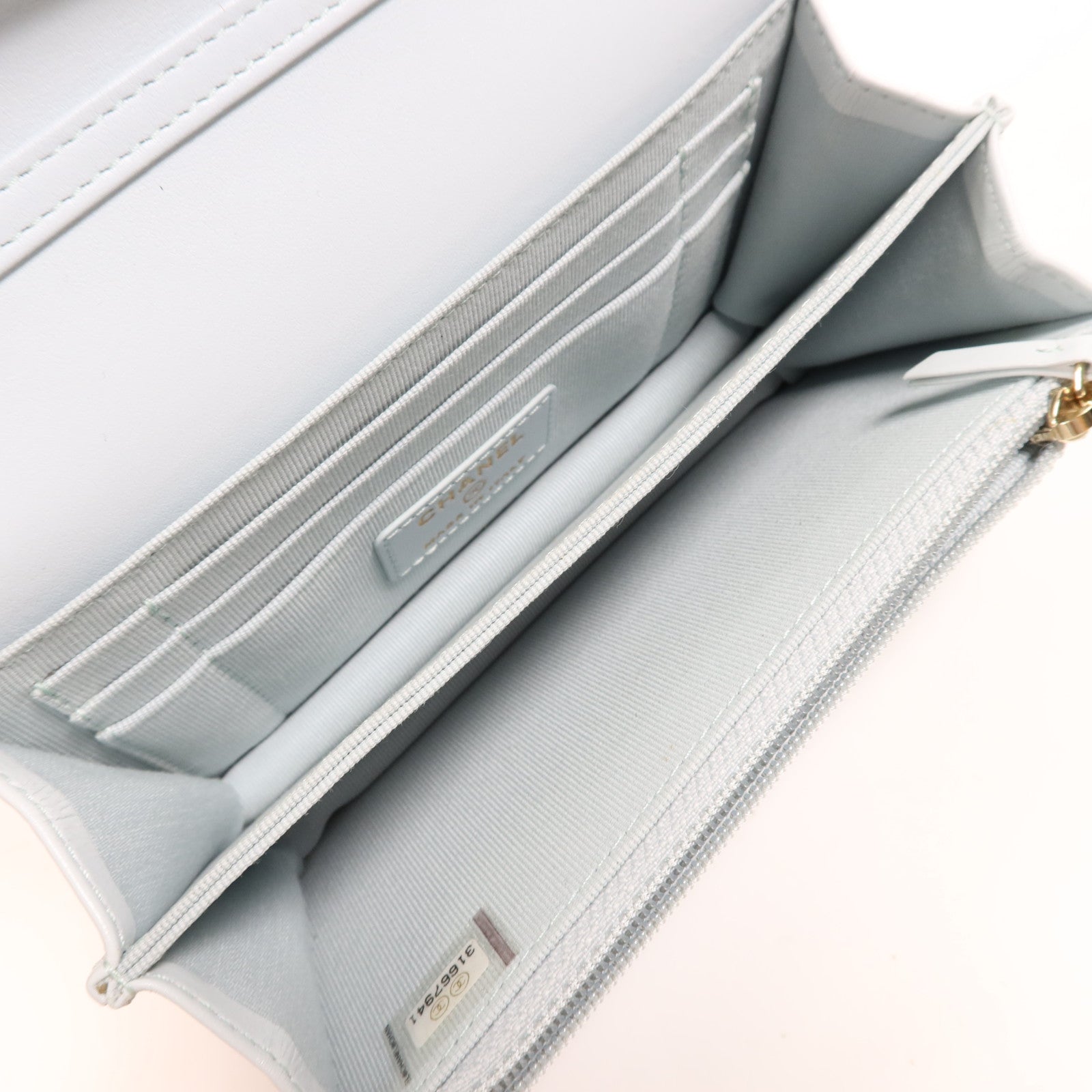 CHANEL 牛皮皮革Wallet On Chain金扣肩背袋