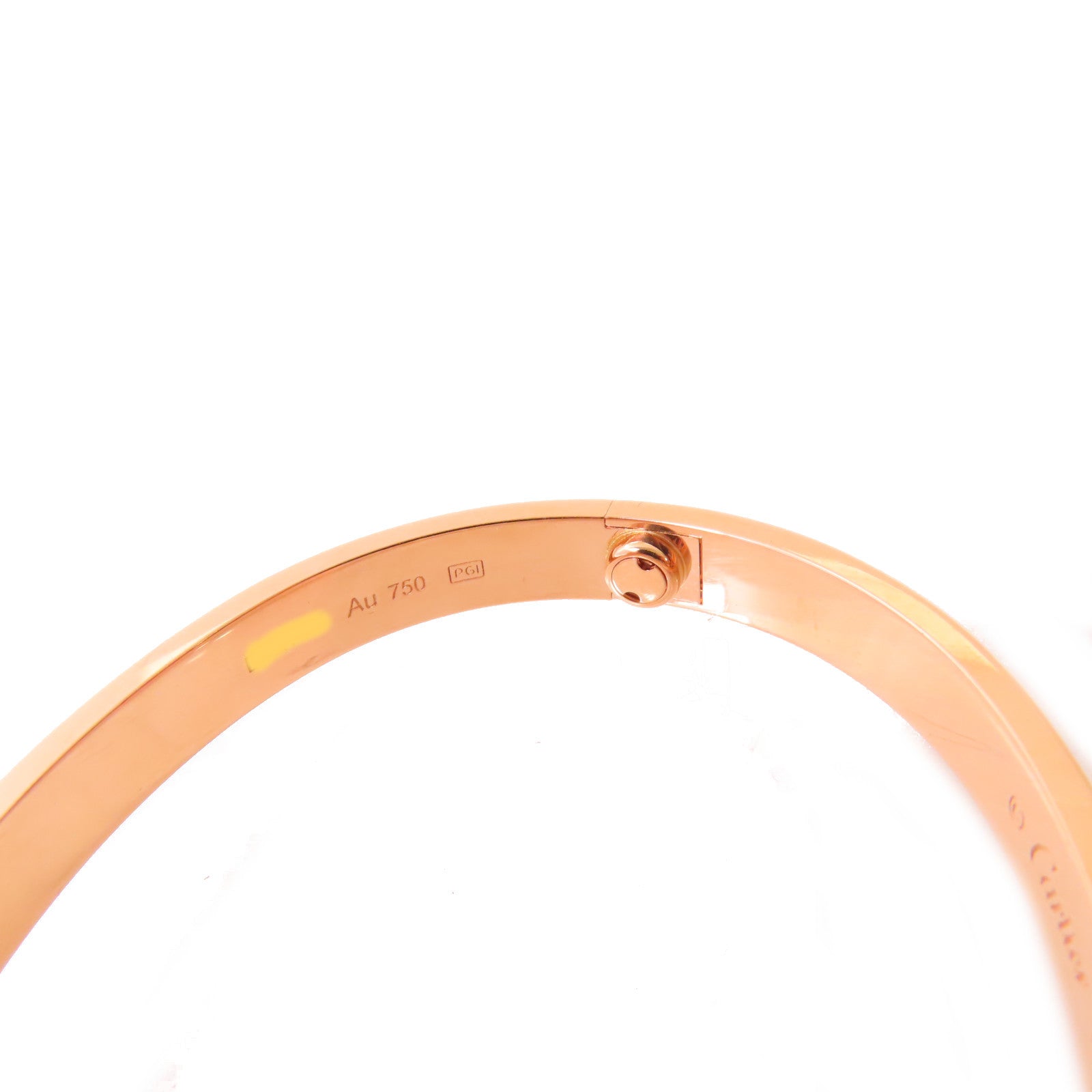CARTIER Love Bracelet Bangle Cartie#16 B6081417 18K Rose Gold
