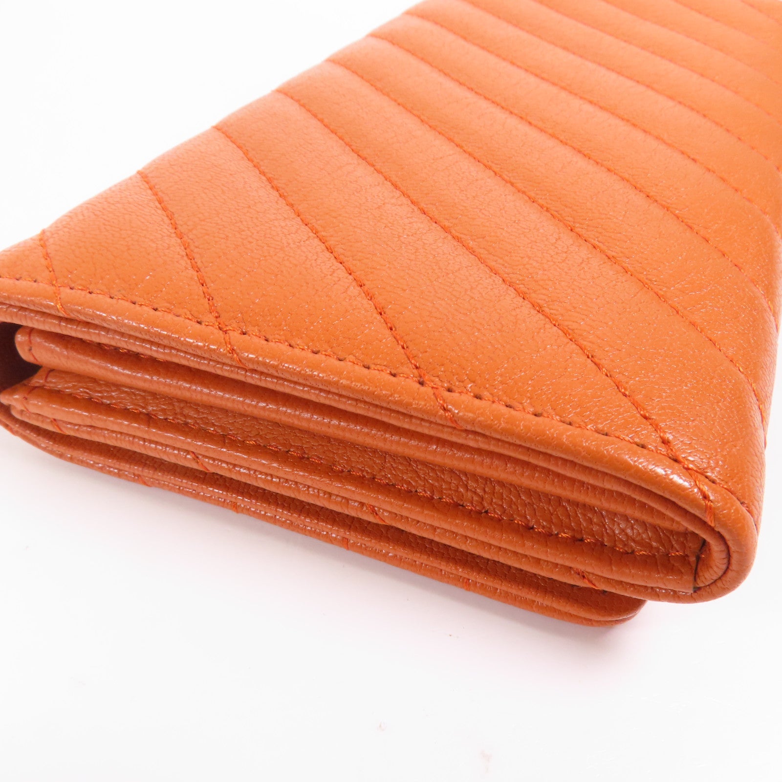 CHANEL 牛皮皮革Long Wallet金扣長錢包