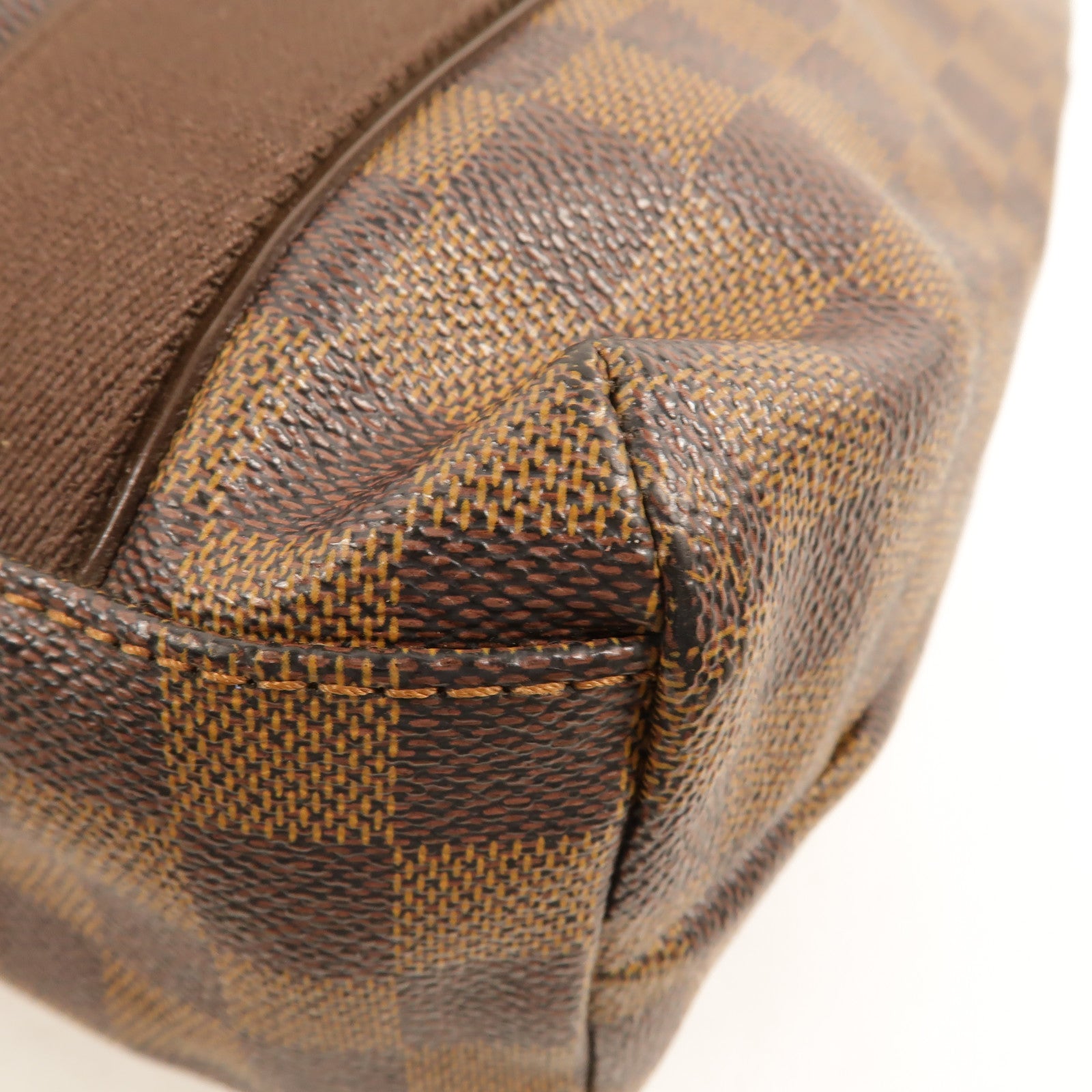 LOUIS VUITTON Damier Beaubourg金扣肩背袋棕色