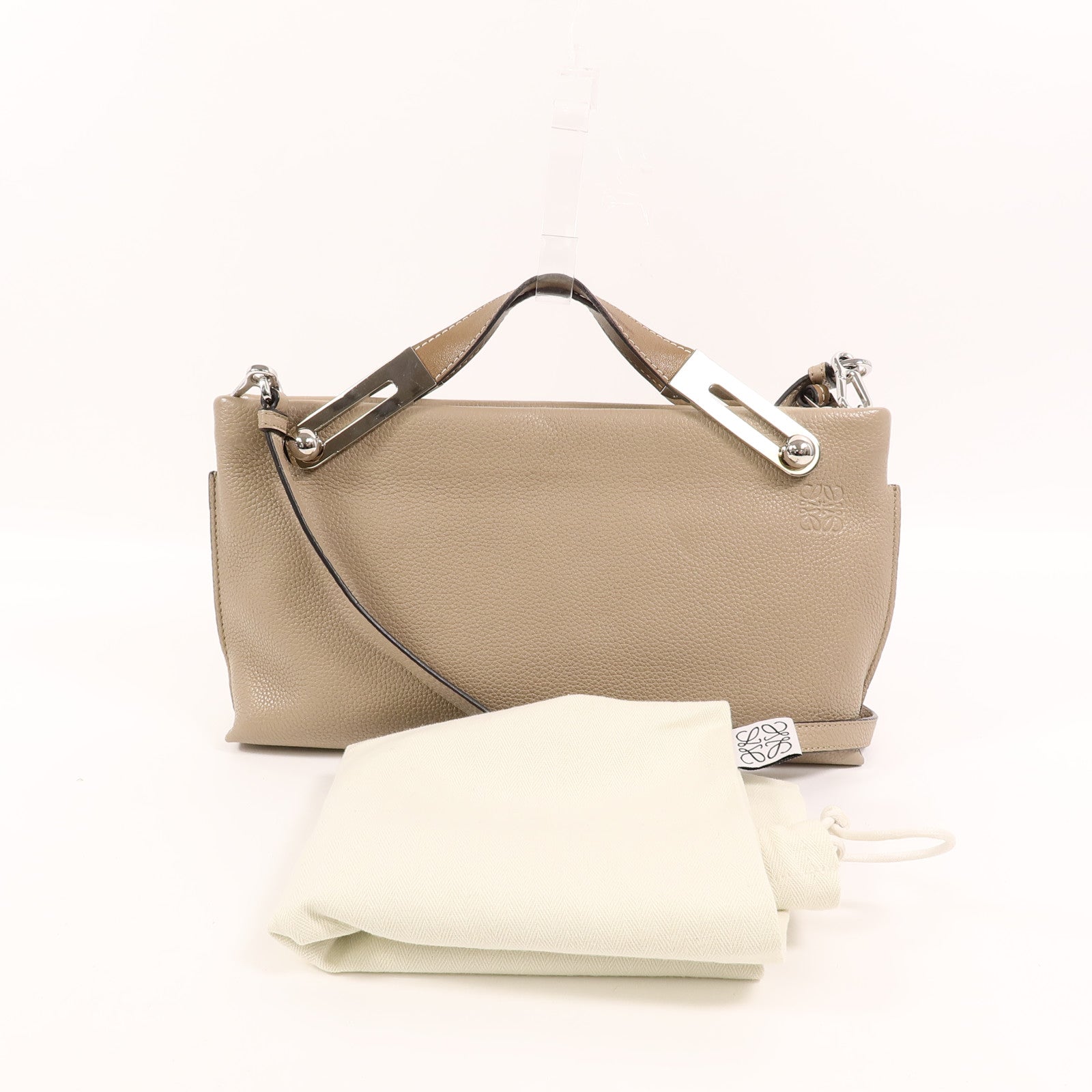 LOEWE 牛皮皮革Missy手挽肩背兩用袋