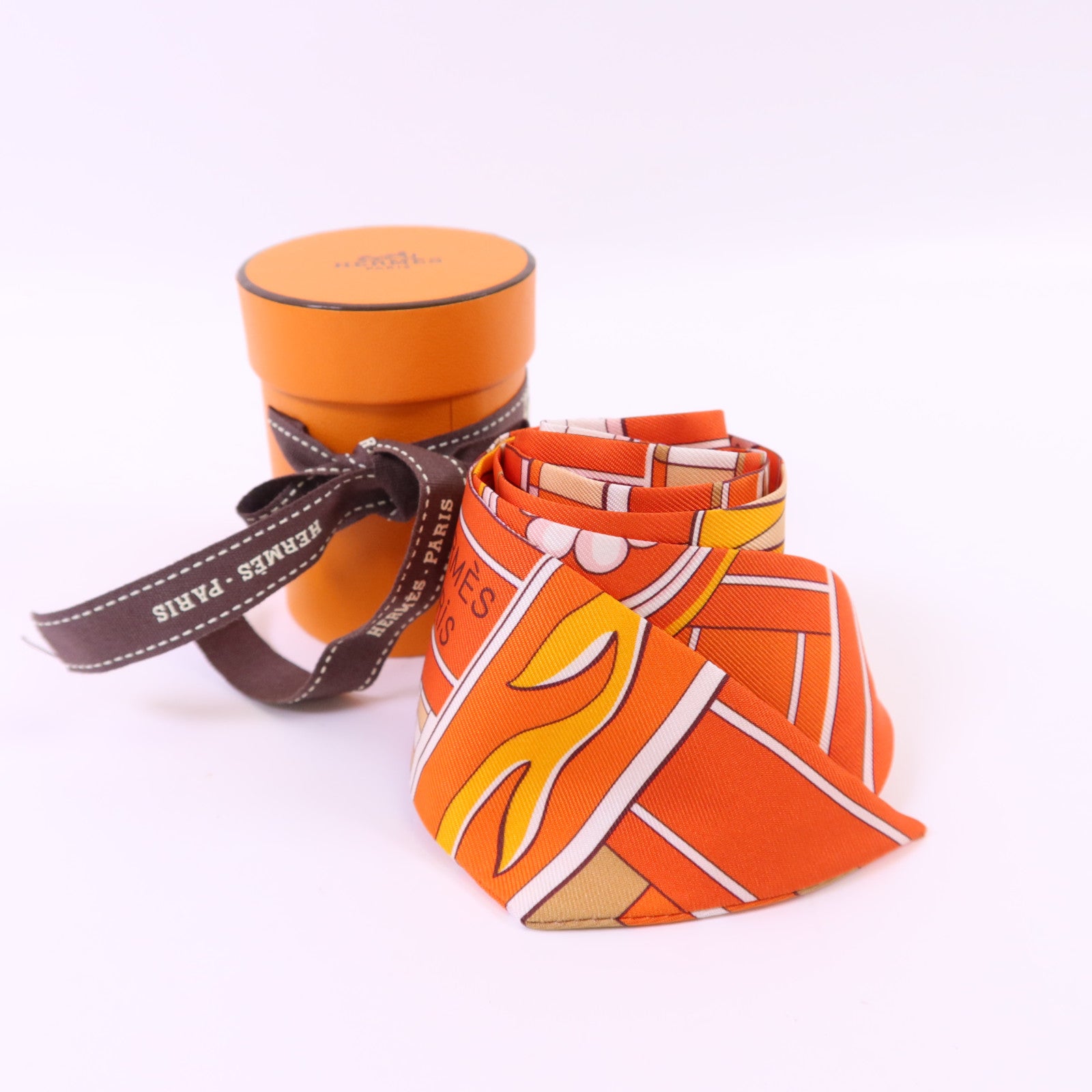 HERMES 絲質Twilly絲巾