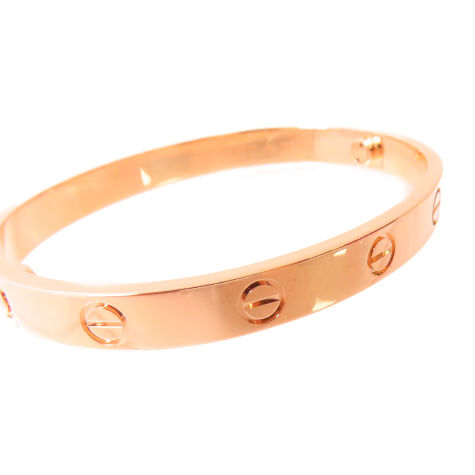 CARTIER Love Bracelet Bangle Cartie#16 B6081417 18K Rose Gold