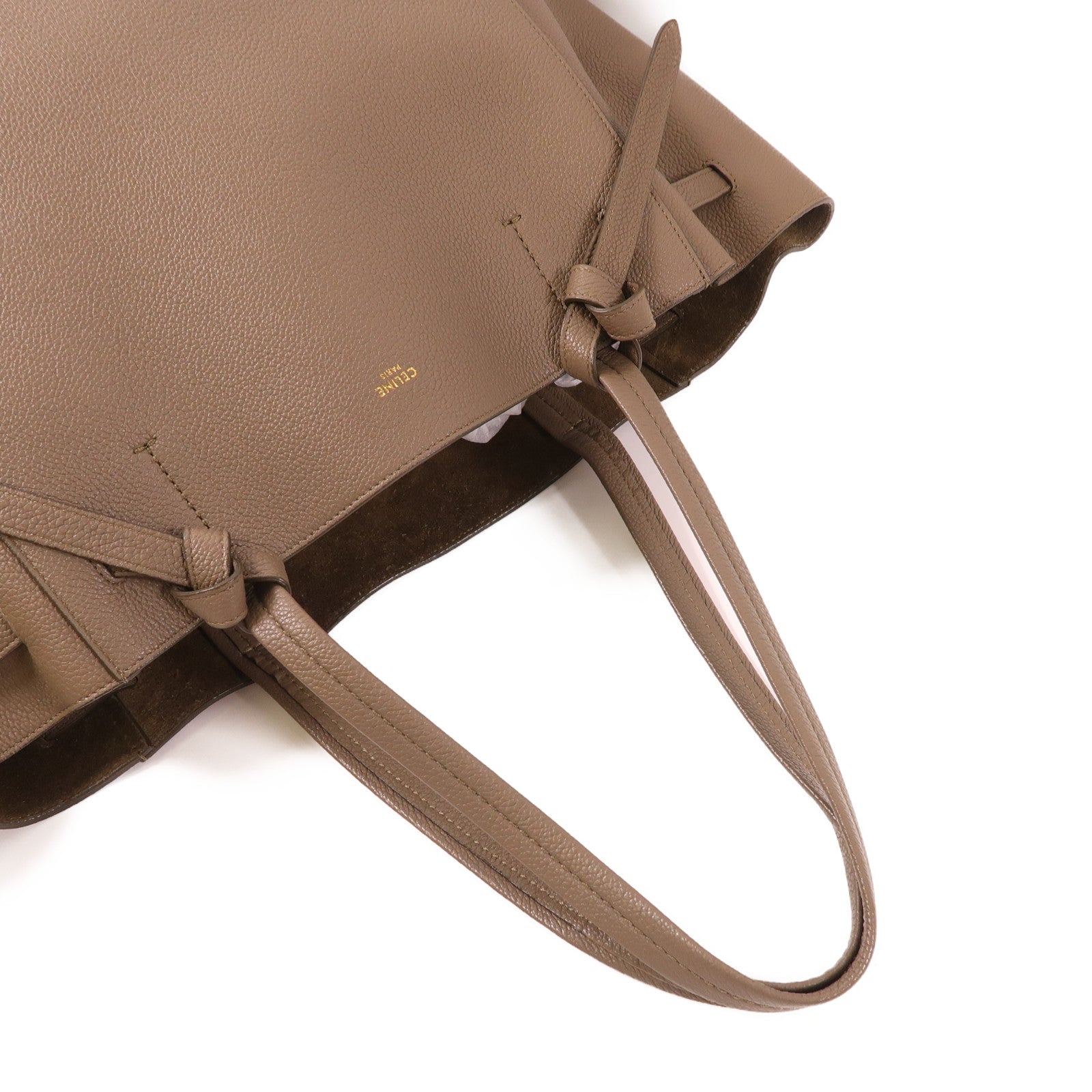 CELINE 牛皮皮革Shoulder Tote Bag金扣肩背袋