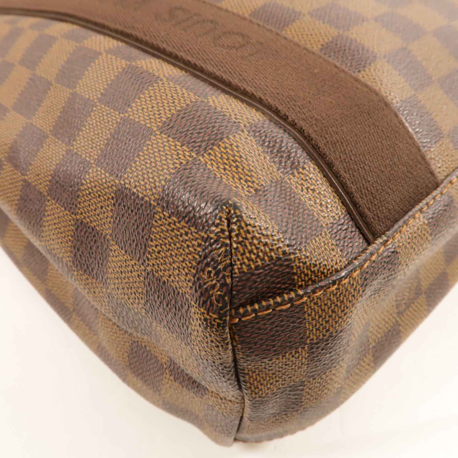 LOUIS VUITTON Damier Beaubourg金扣肩背袋棕色