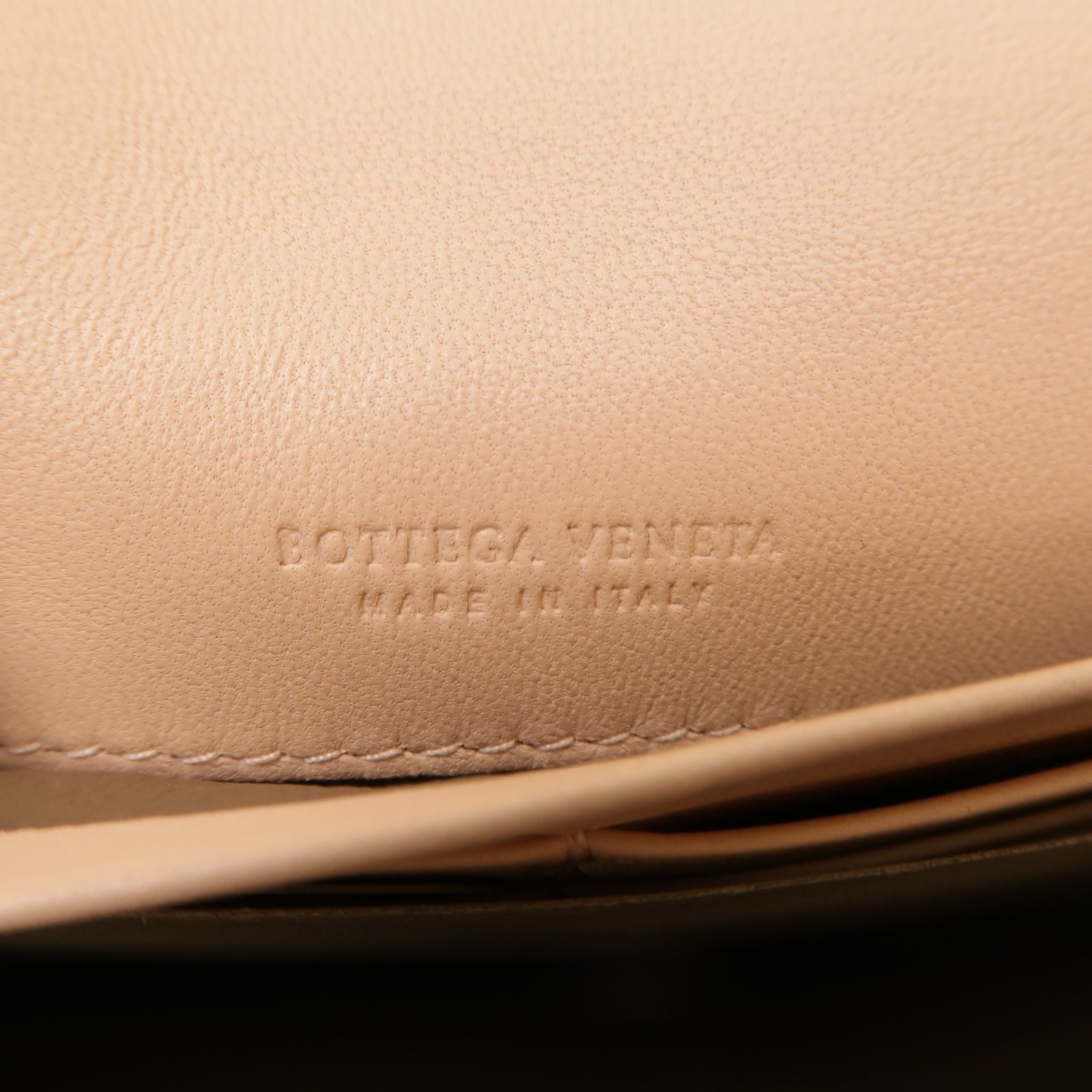BOTTEGA VENETA 【激減優惠】織紋皮革Long Wallet長錢包淺粉紅色