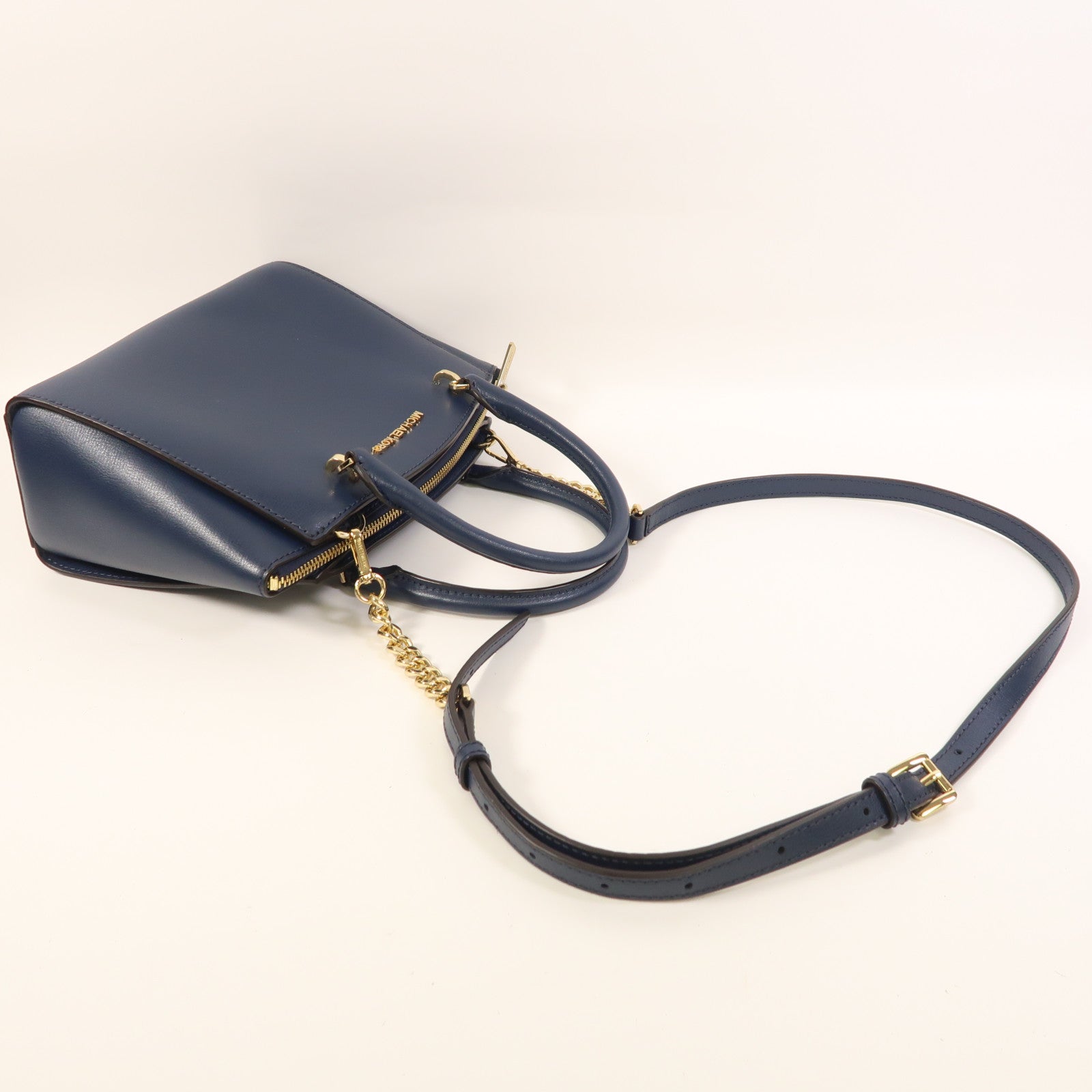 Michael Kors 【激減優惠】牛皮皮革2 Way Shoulder金扣手挽肩背兩用袋
