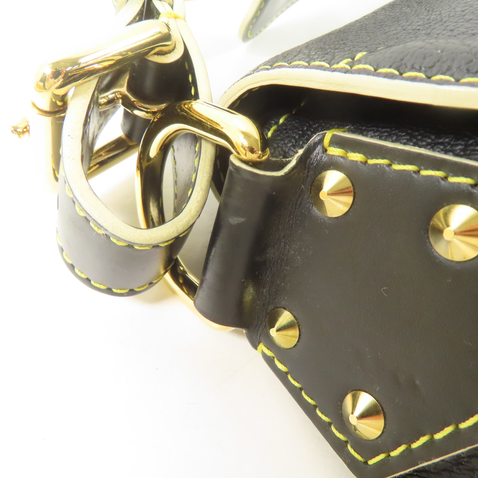 LOUIS VUITTON Suhari Suhari Confidant金扣肩背袋黑色