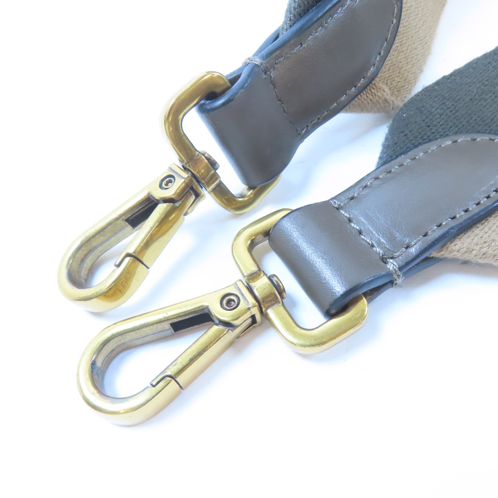 FENDI (PRICE DOWN) GHW 2 Way Shoulder Tote Bag 8BR720 PVC Brown