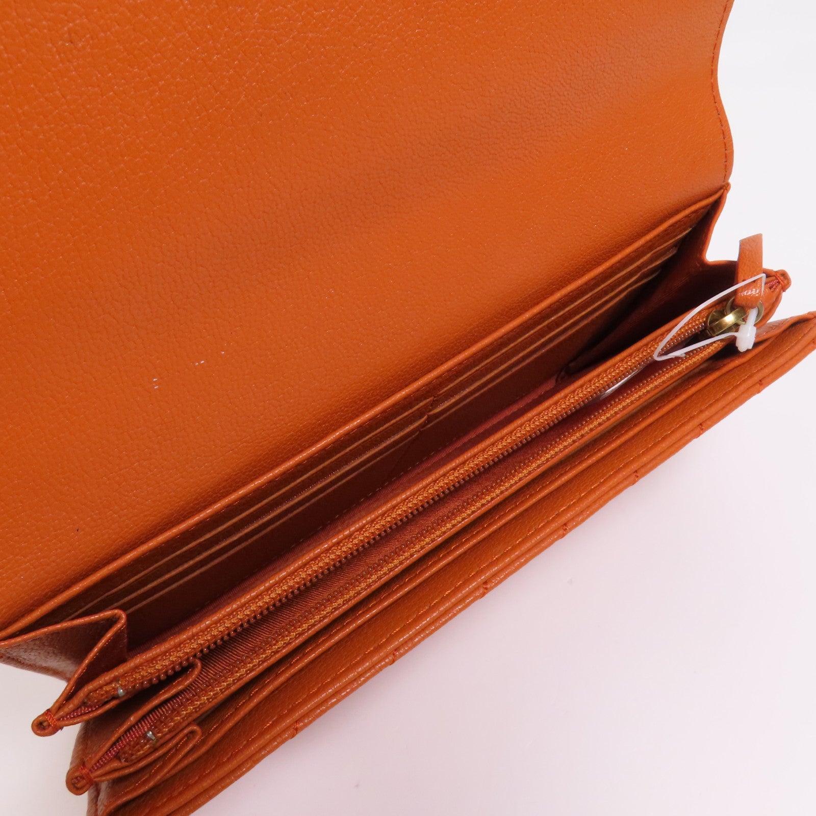 CHANEL 牛皮皮革Long Wallet金扣長錢包