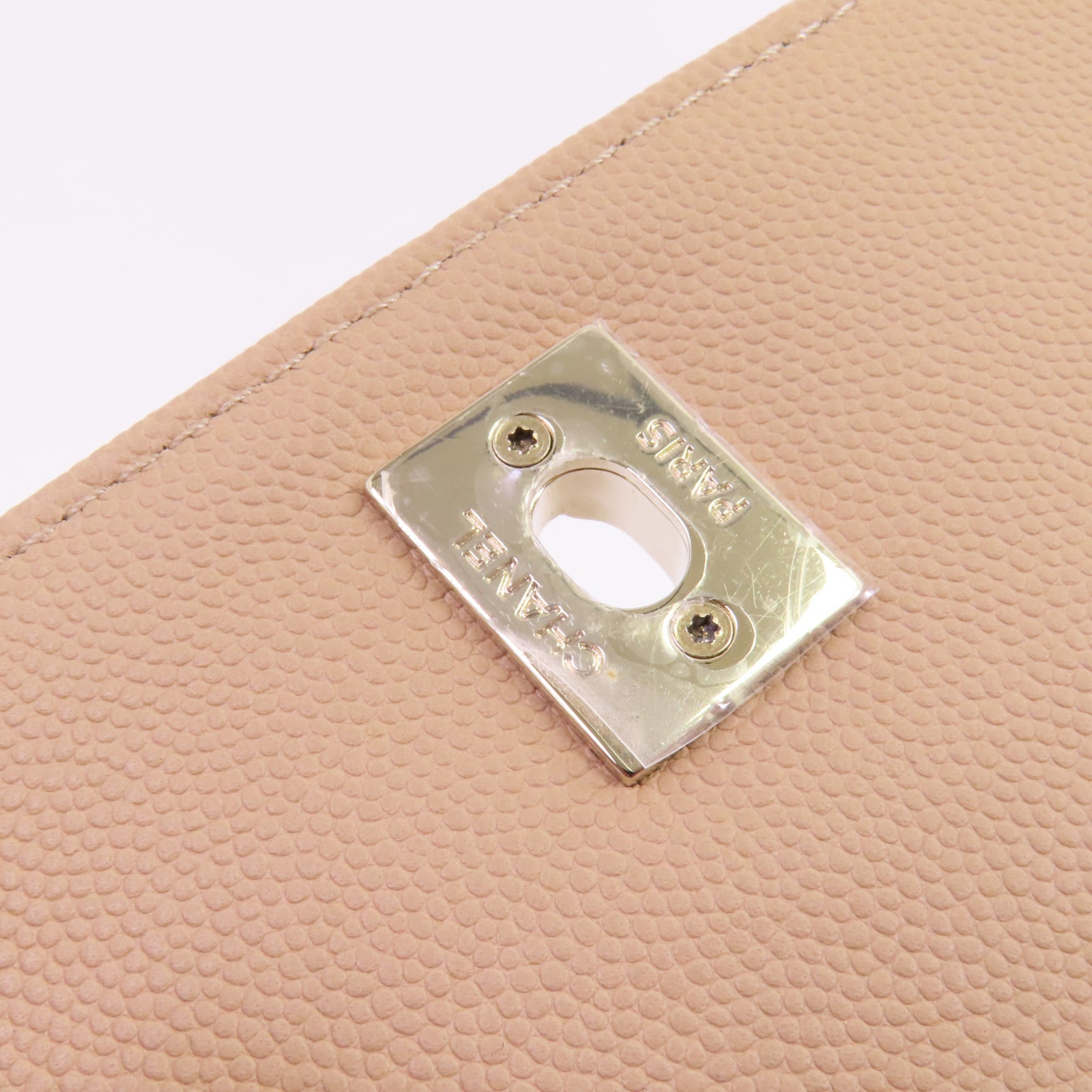 CHANEL 牛皮皮革Business Affinity Small金扣手挽肩背兩用袋