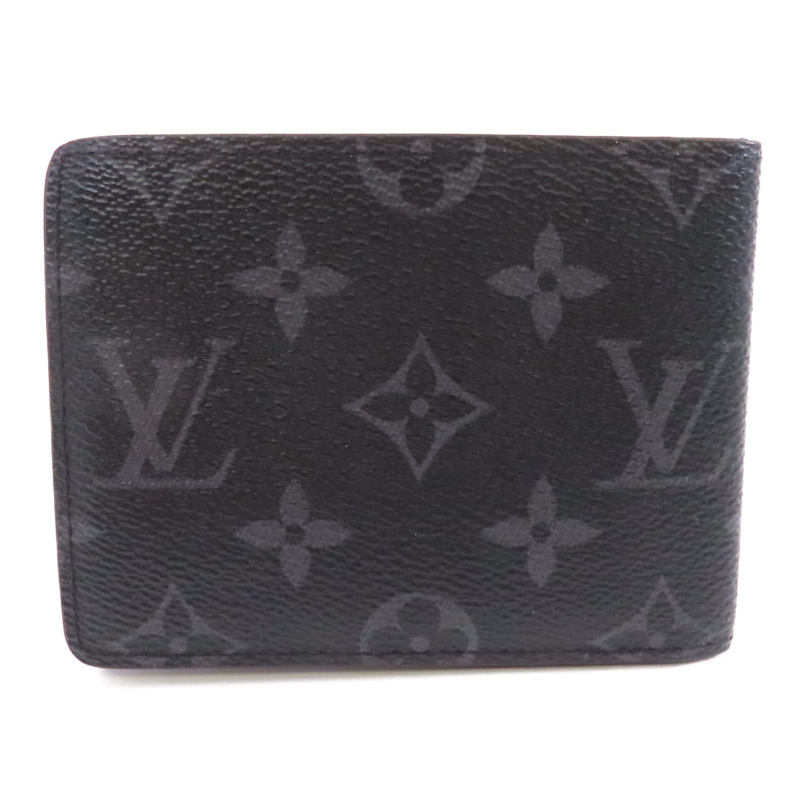 LOUIS VUITTON Monogram Eclipse Slender Wallet錢包黑色/灰色