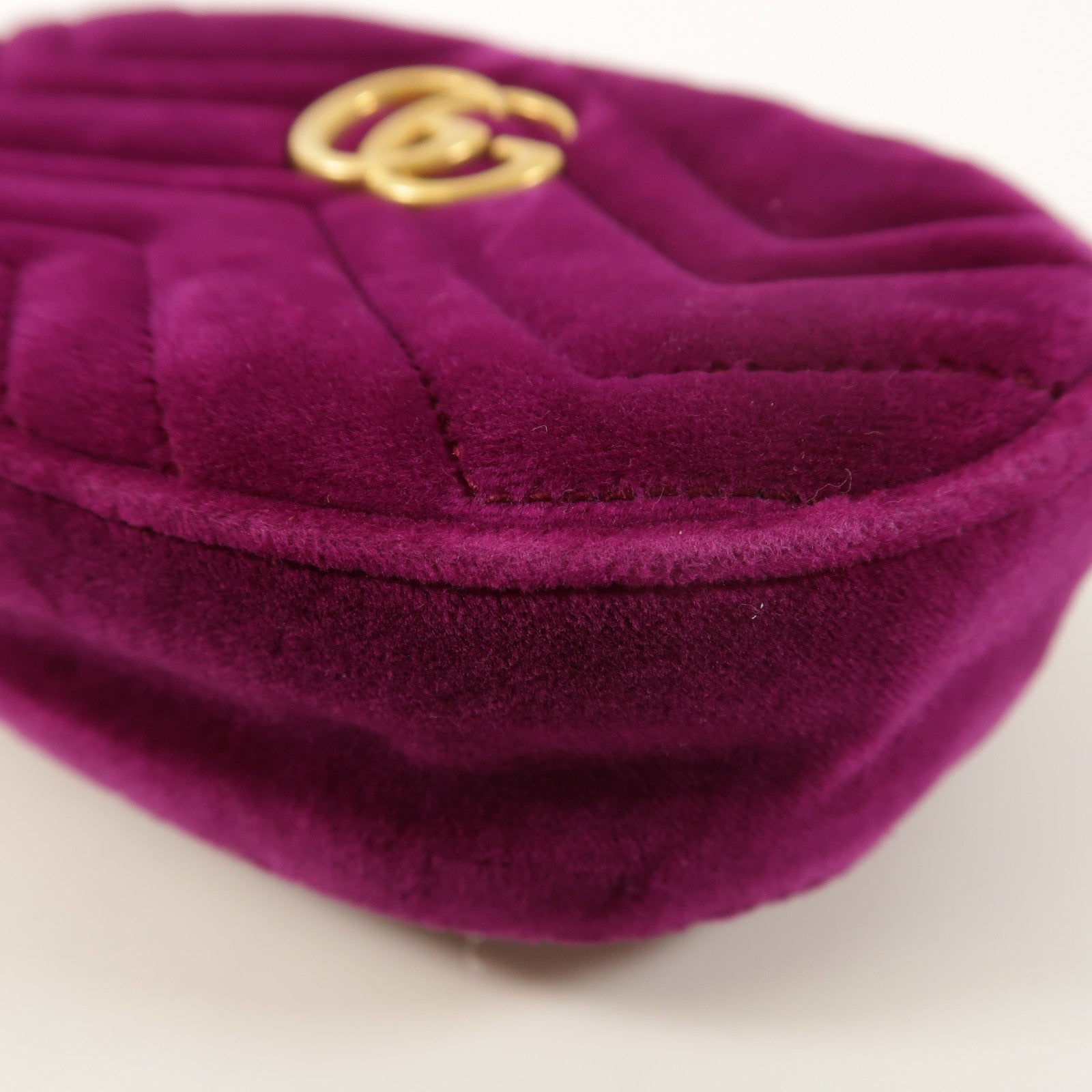 GUCCI 絨布GG Marmont Waist Bag金扣腰包