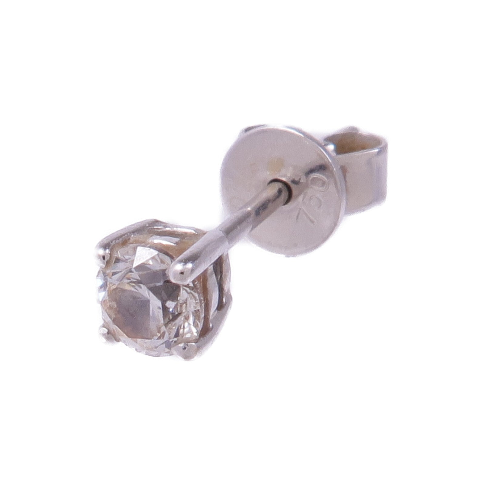 JEWELRY 18K白金Single Diamond Earring鑽石耳環