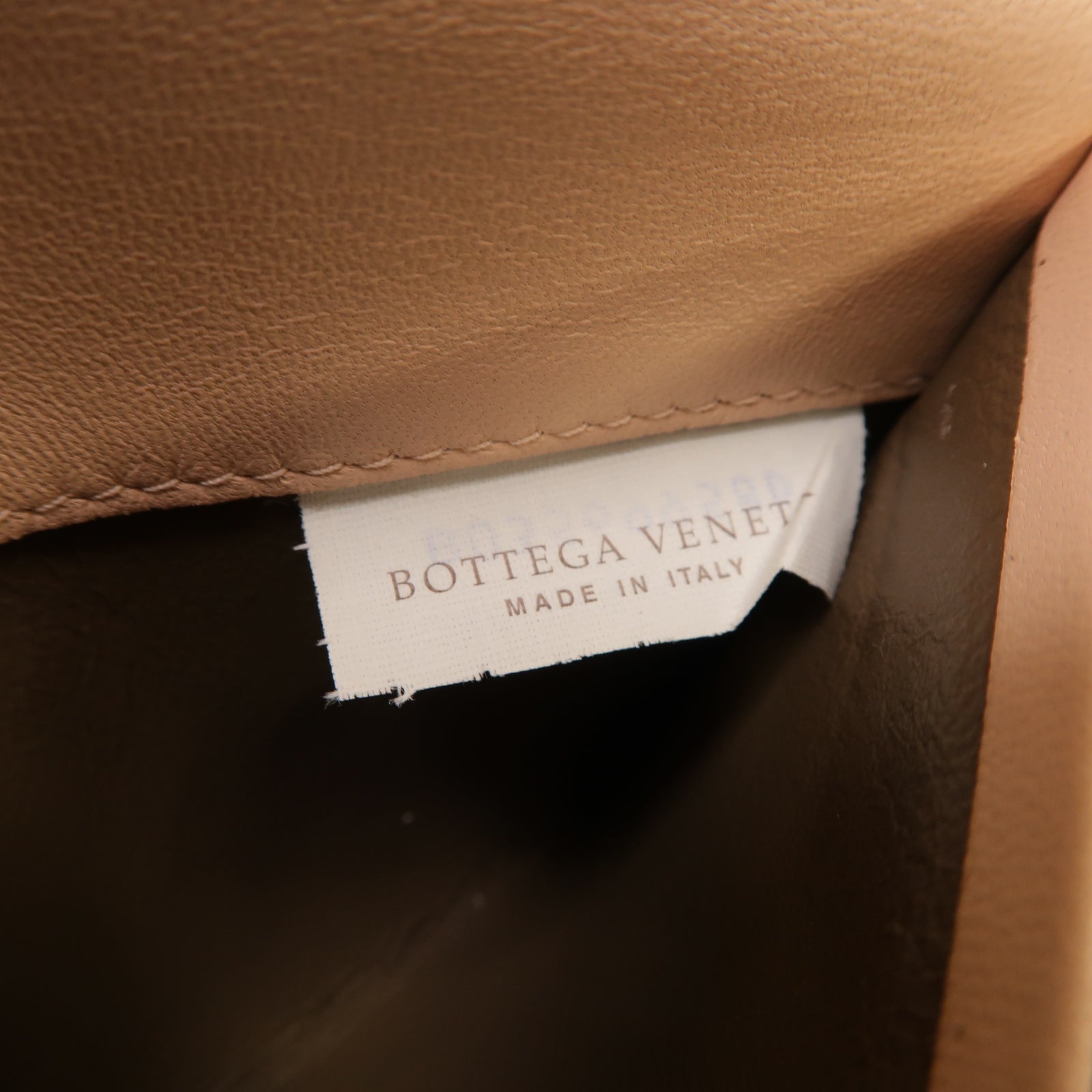 BOTTEGA VENETA 【激減優惠】織紋皮革Long Wallet長錢包淺粉紅色