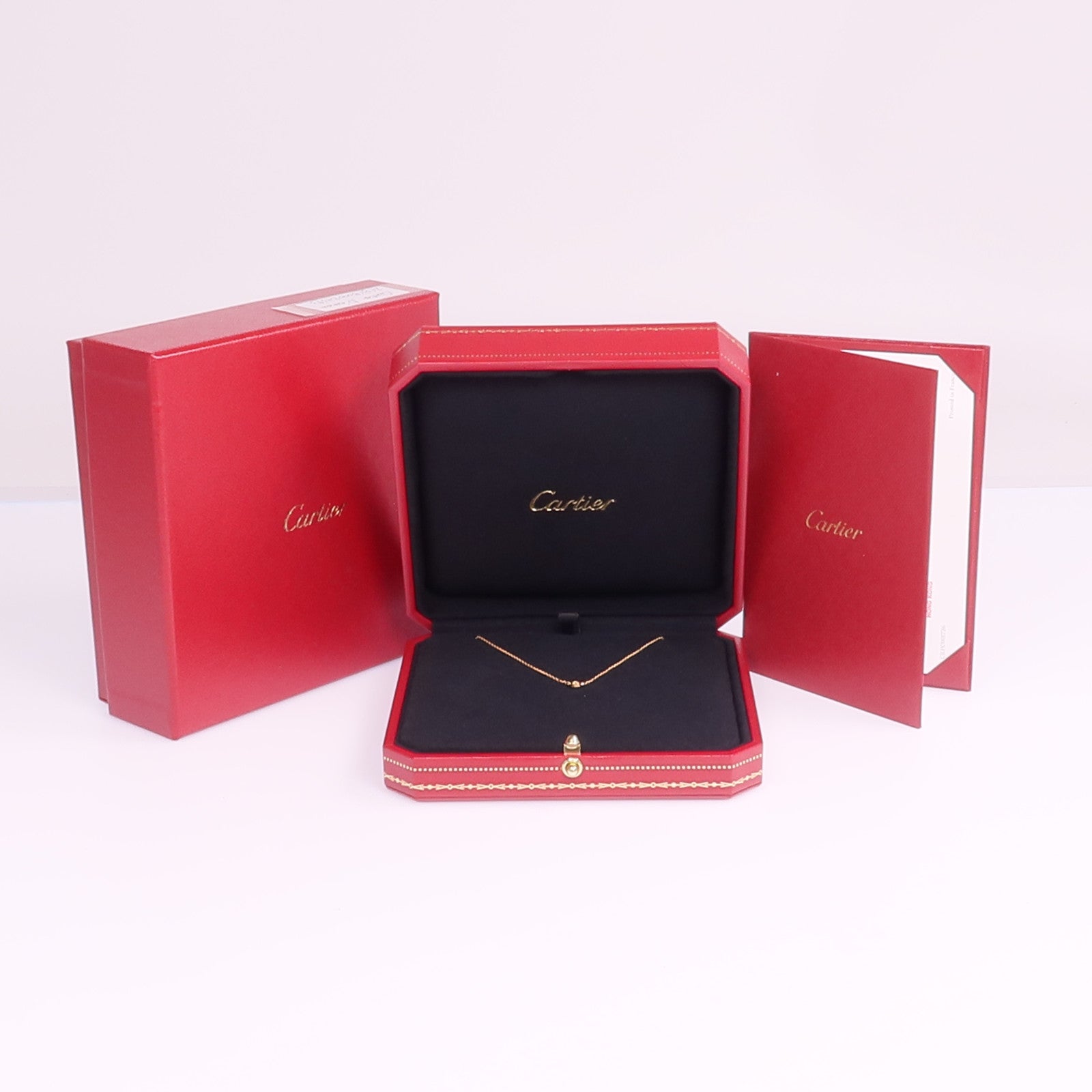 CARTIER 18K黃金d'Amour Pendant鑽石項鍊