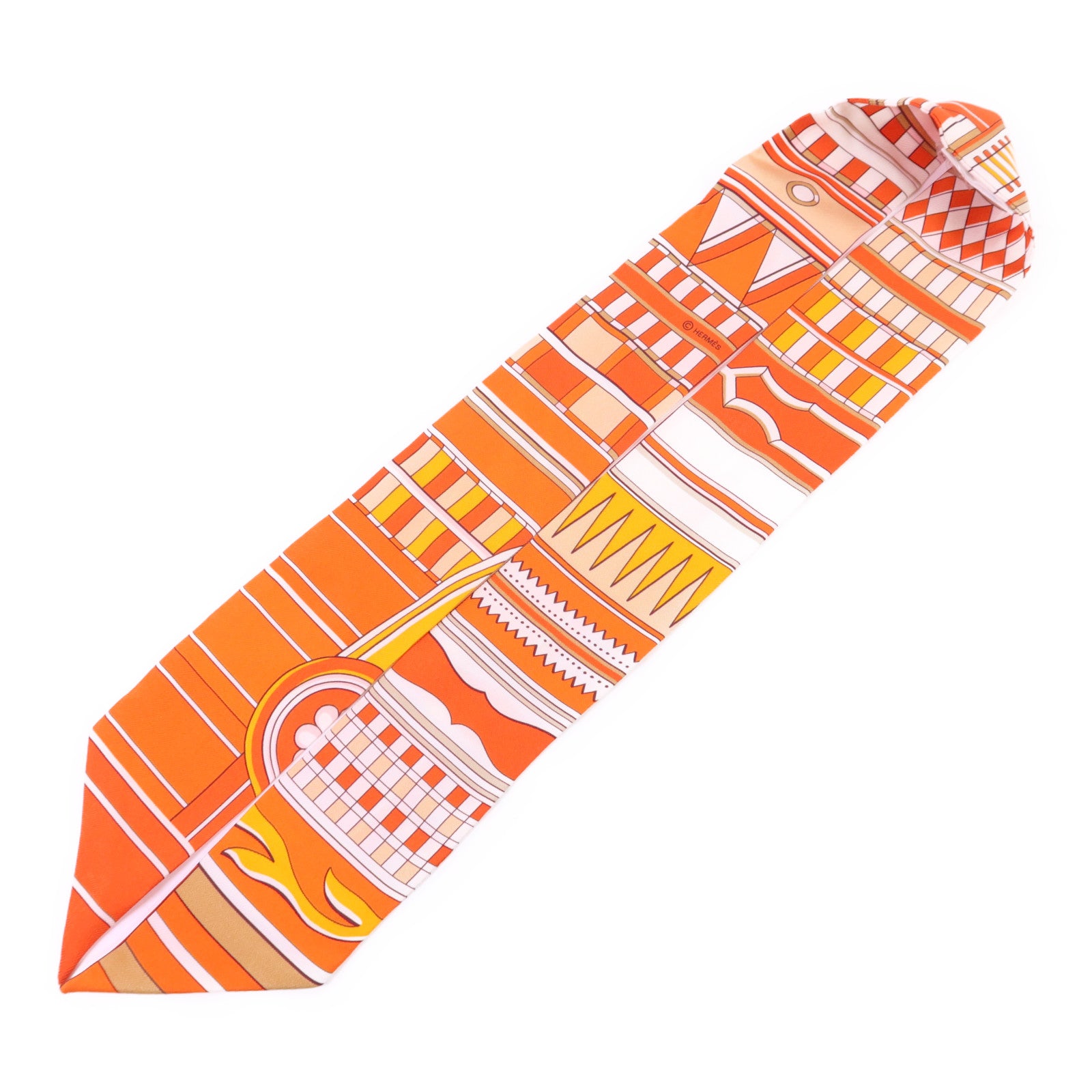 HERMES 絲質Twilly絲巾