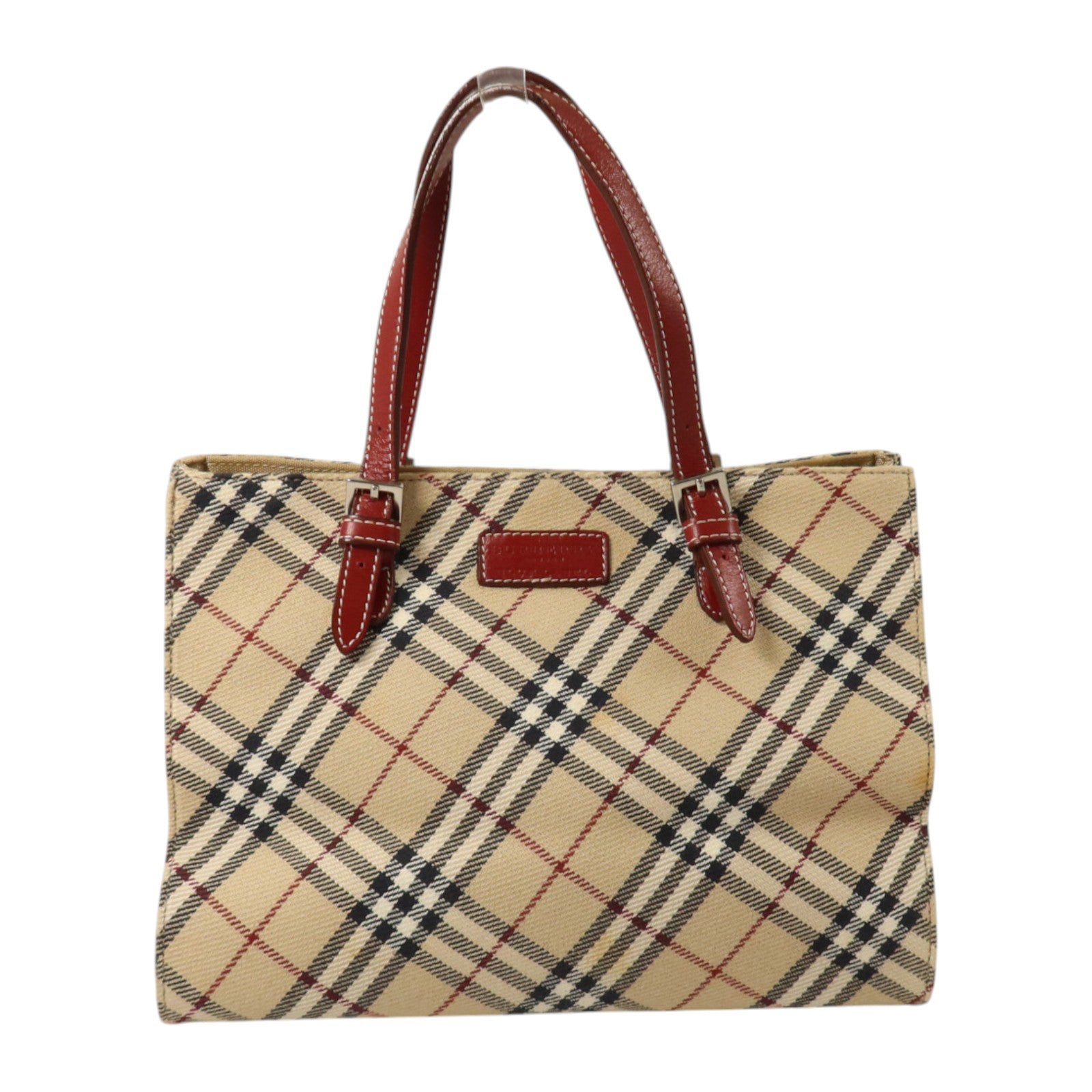 BURBERRY 帆布Tote Bag銀扣手挽袋