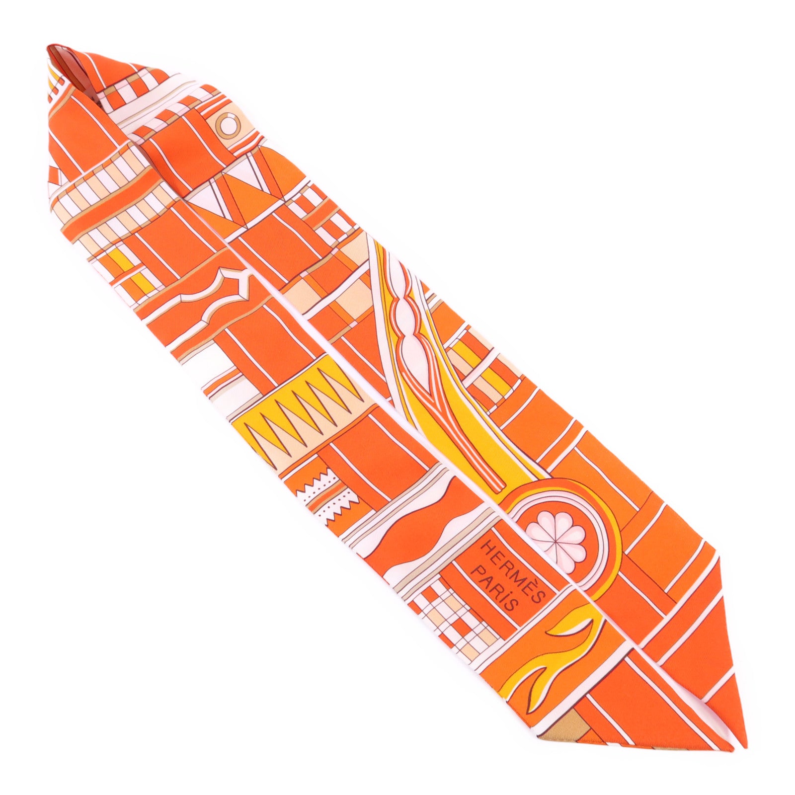 HERMES 絲質Twilly絲巾