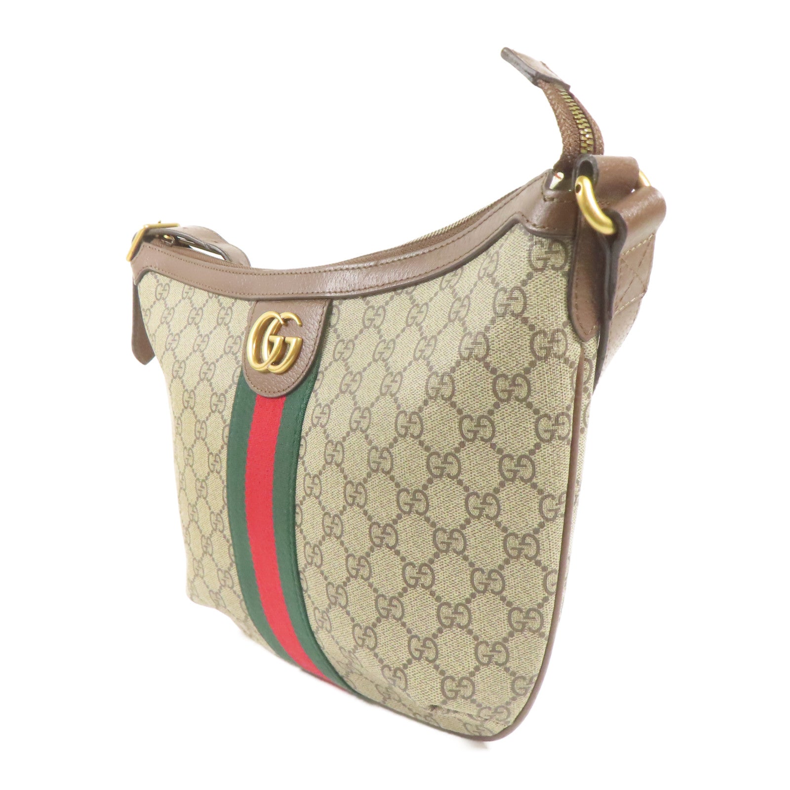 GUCCI 塗層帆布Ophida金扣肩背袋