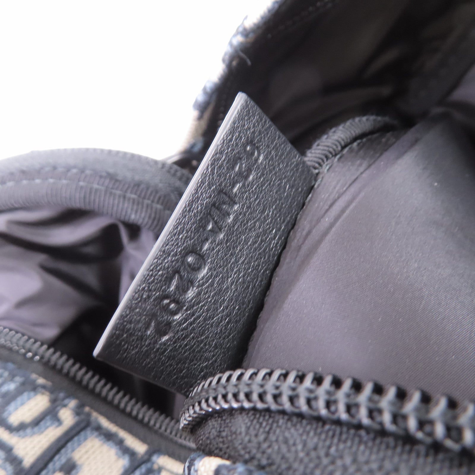Dior Oblique帆布Diortravel Backpack銀扣背包啡色/藍色