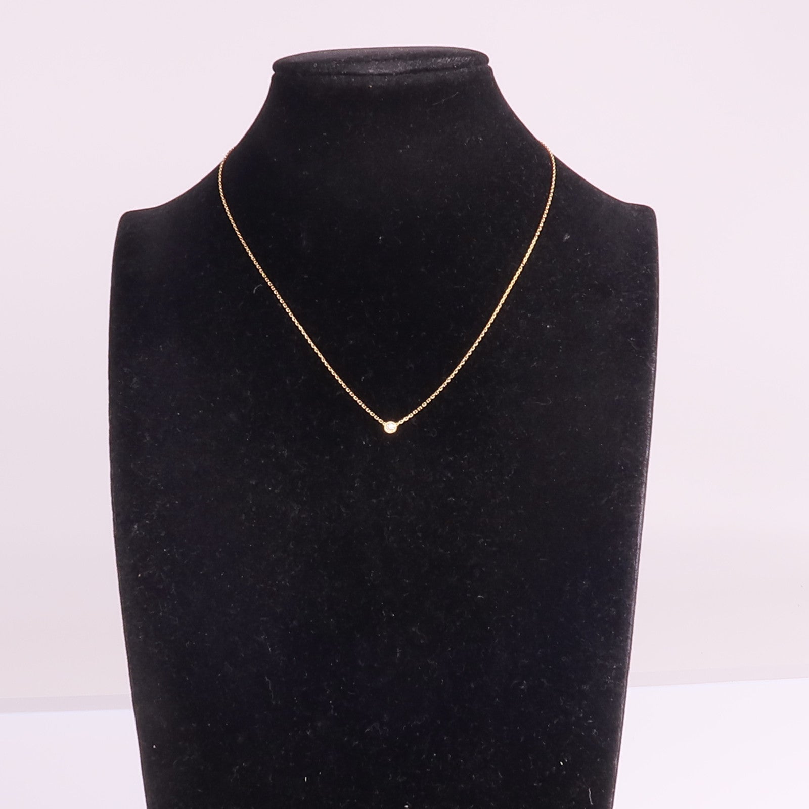 CARTIER 18K黃金d'Amour Pendant鑽石項鍊