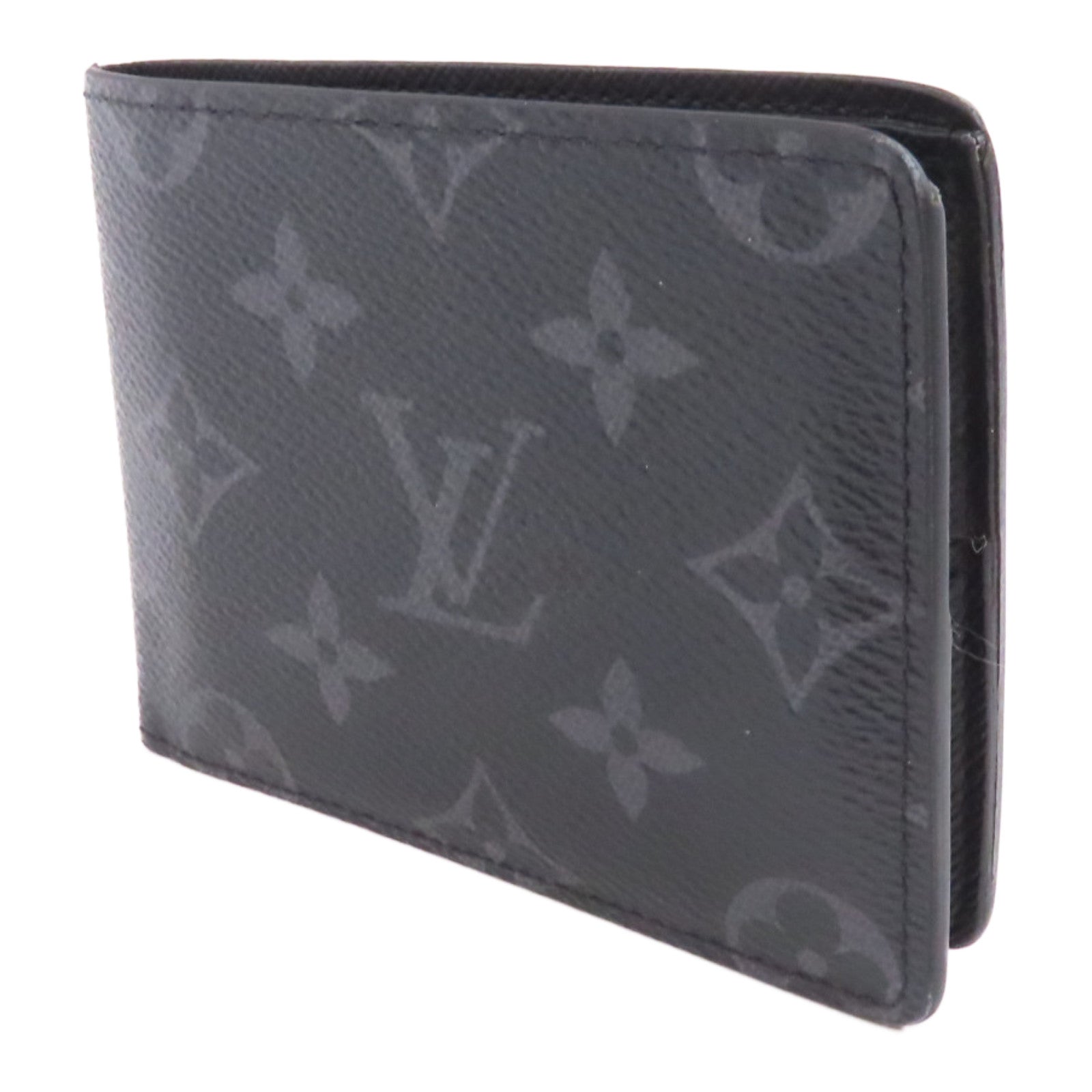 LOUIS VUITTON Monogram Eclipse Slender Wallet錢包黑色/灰色
