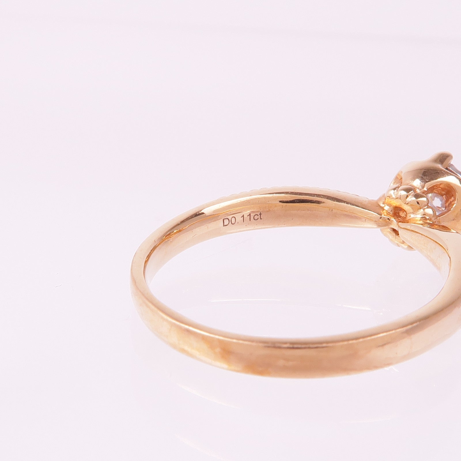 JEWELRY 18K玫瑰金/白金Diamond Ring鑽石戒指US#7.25