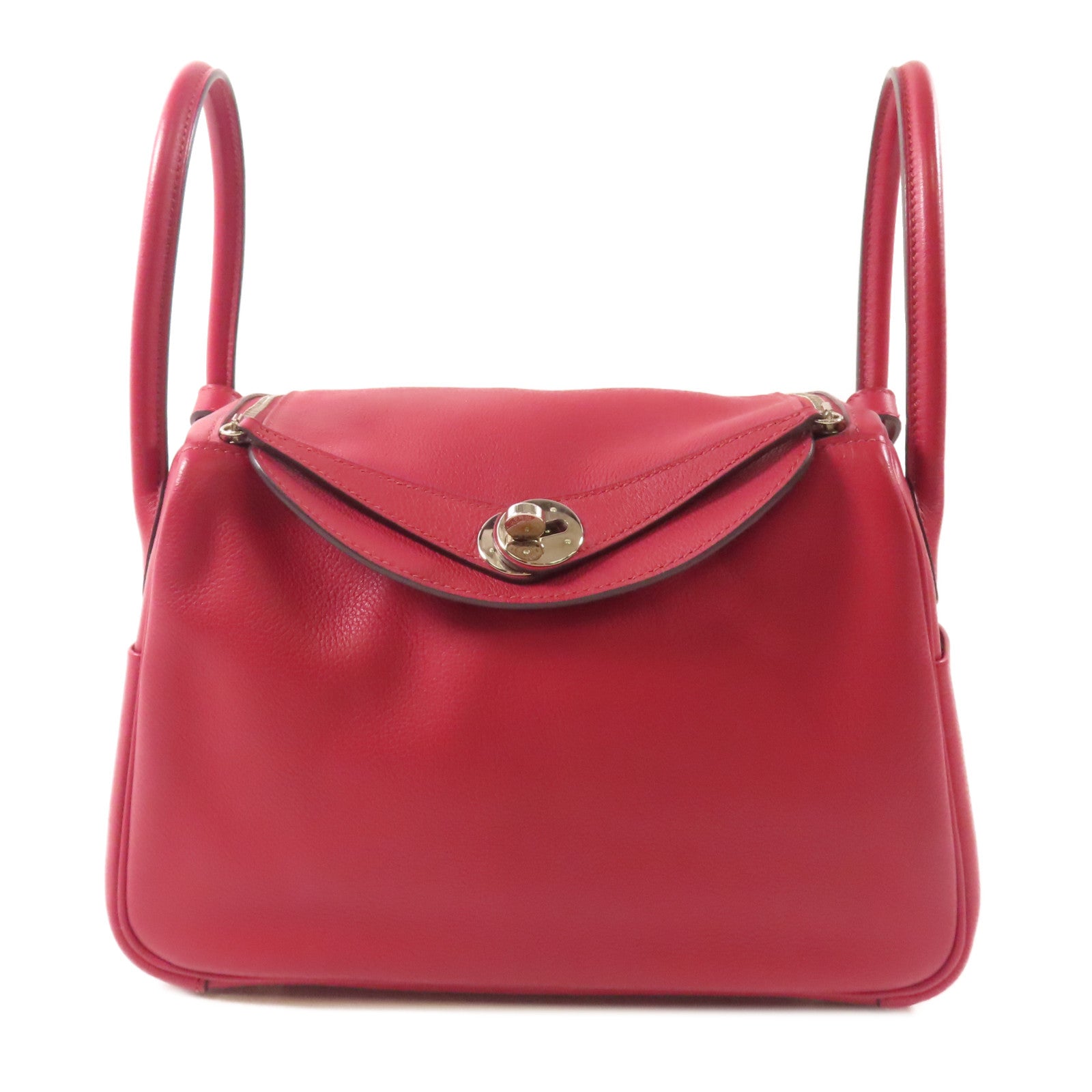 HERMES PHW Lindy 26 2 Way Bag Evercolor Leather