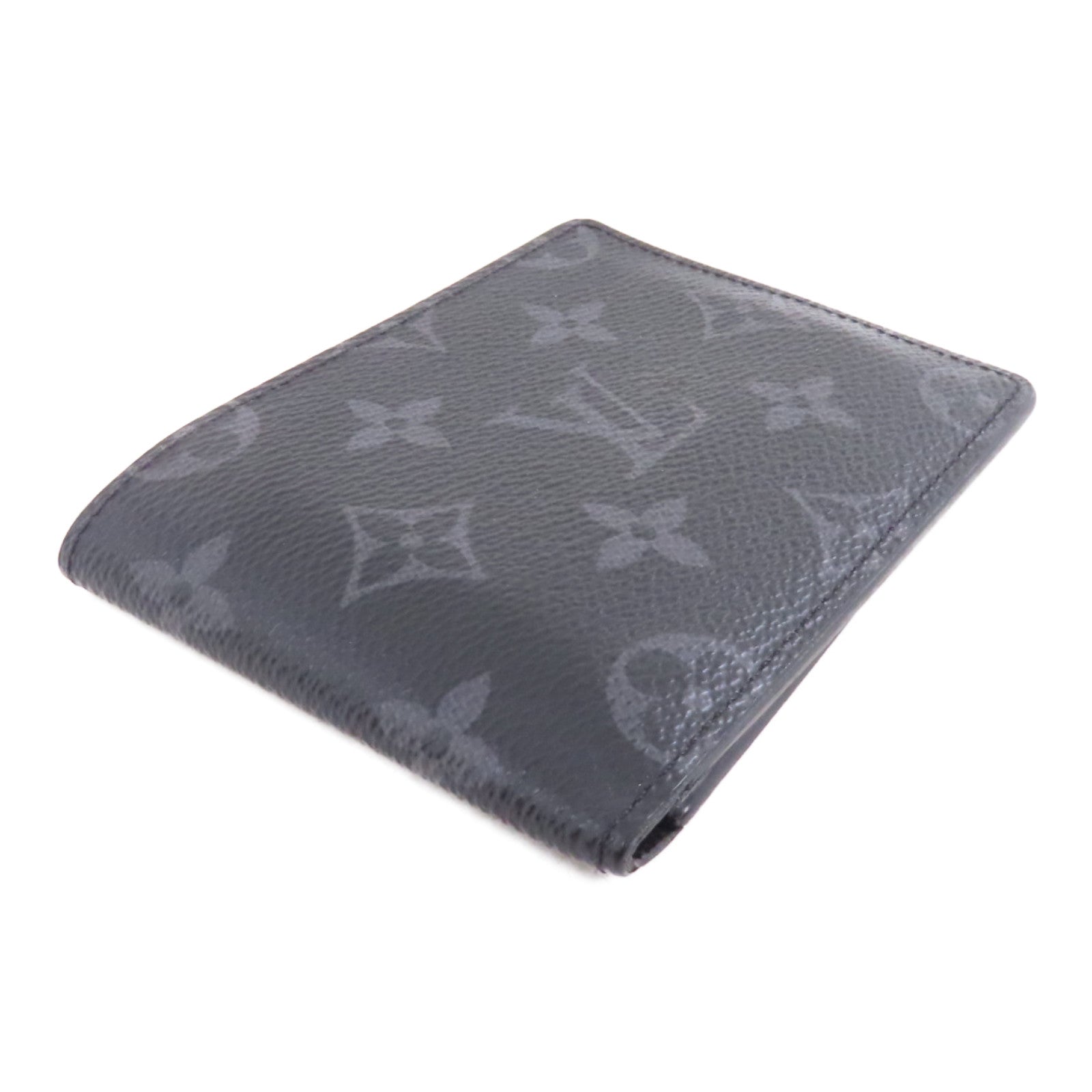 LOUIS VUITTON Monogram Eclipse Slender Wallet錢包黑色/灰色