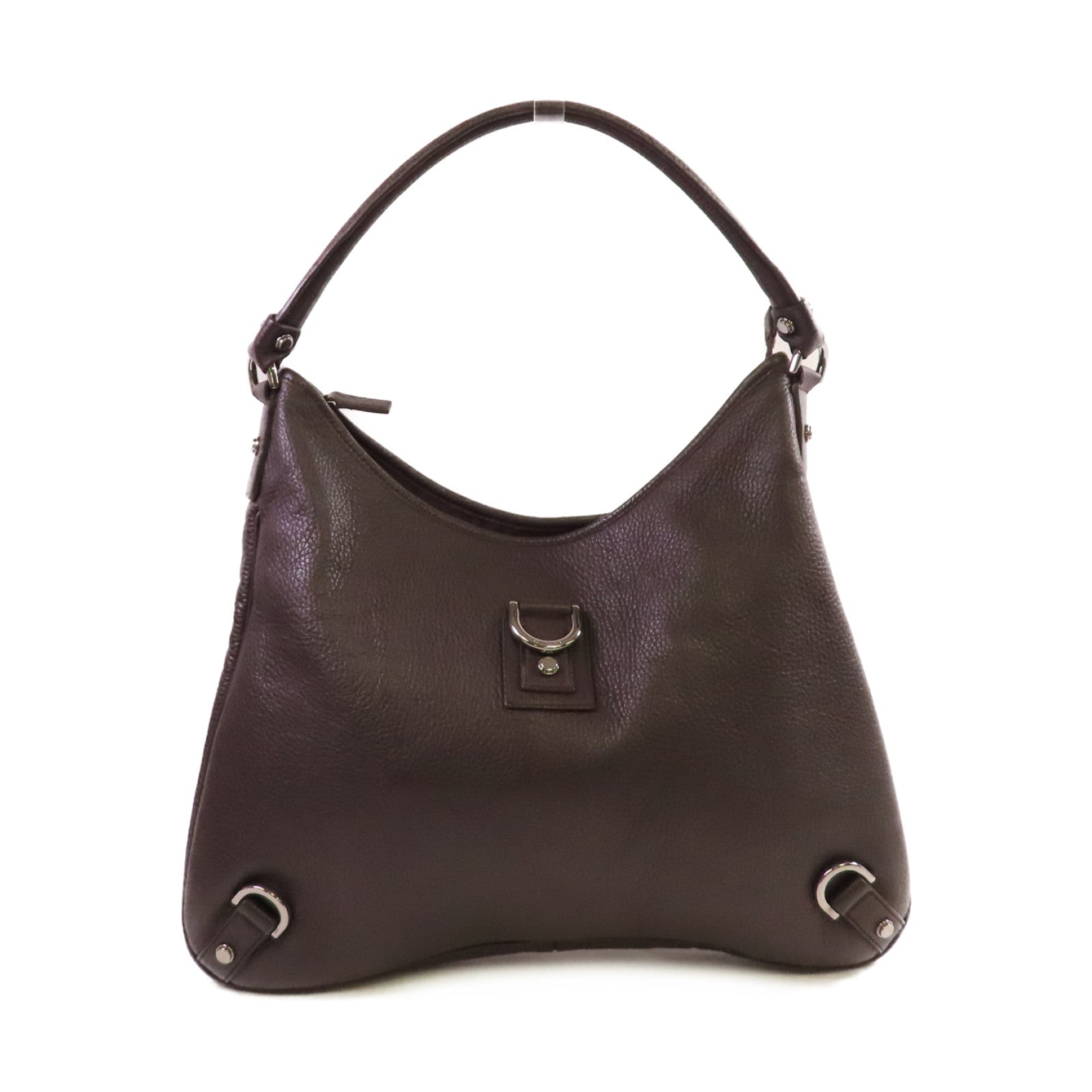 GUCCI 牛皮皮革Abbey Hobo Shoulder Bag金扣肩背袋啡色
