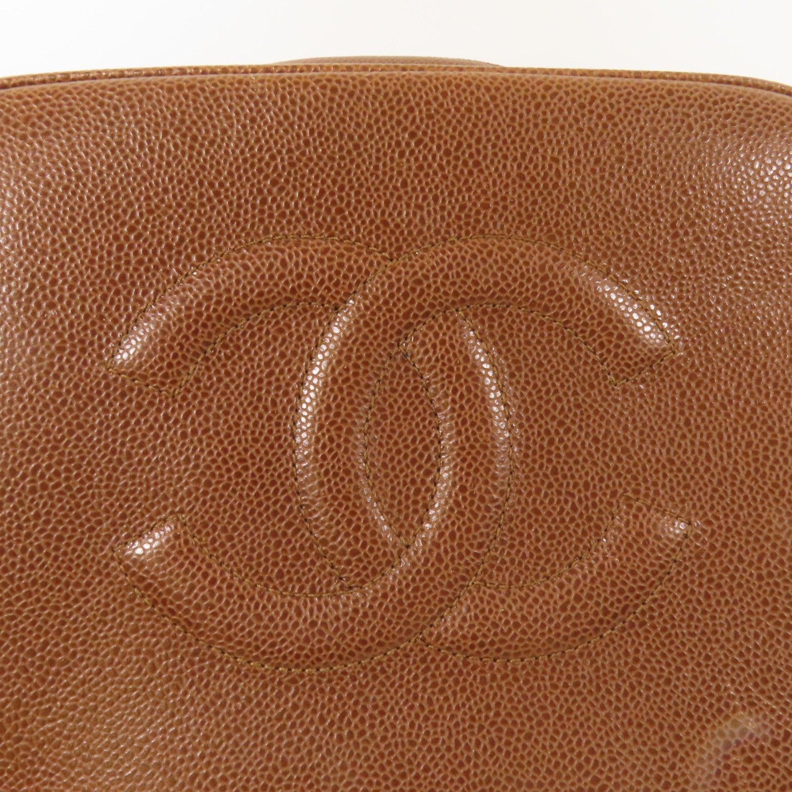 CHANEL 牛皮皮革Vintage Shoulder Bag金扣手挽肩背兩用袋