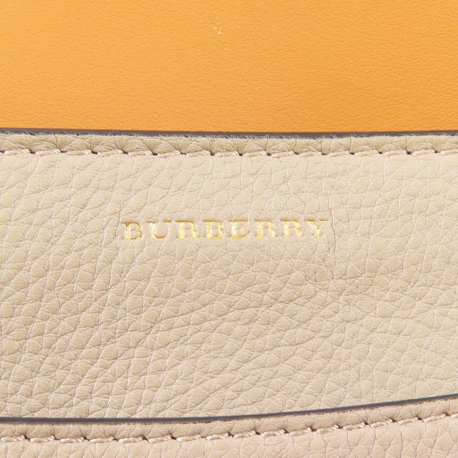 BURBERRY 【激減優惠】牛皮皮革2 Way Bag金扣手挽肩背兩用袋