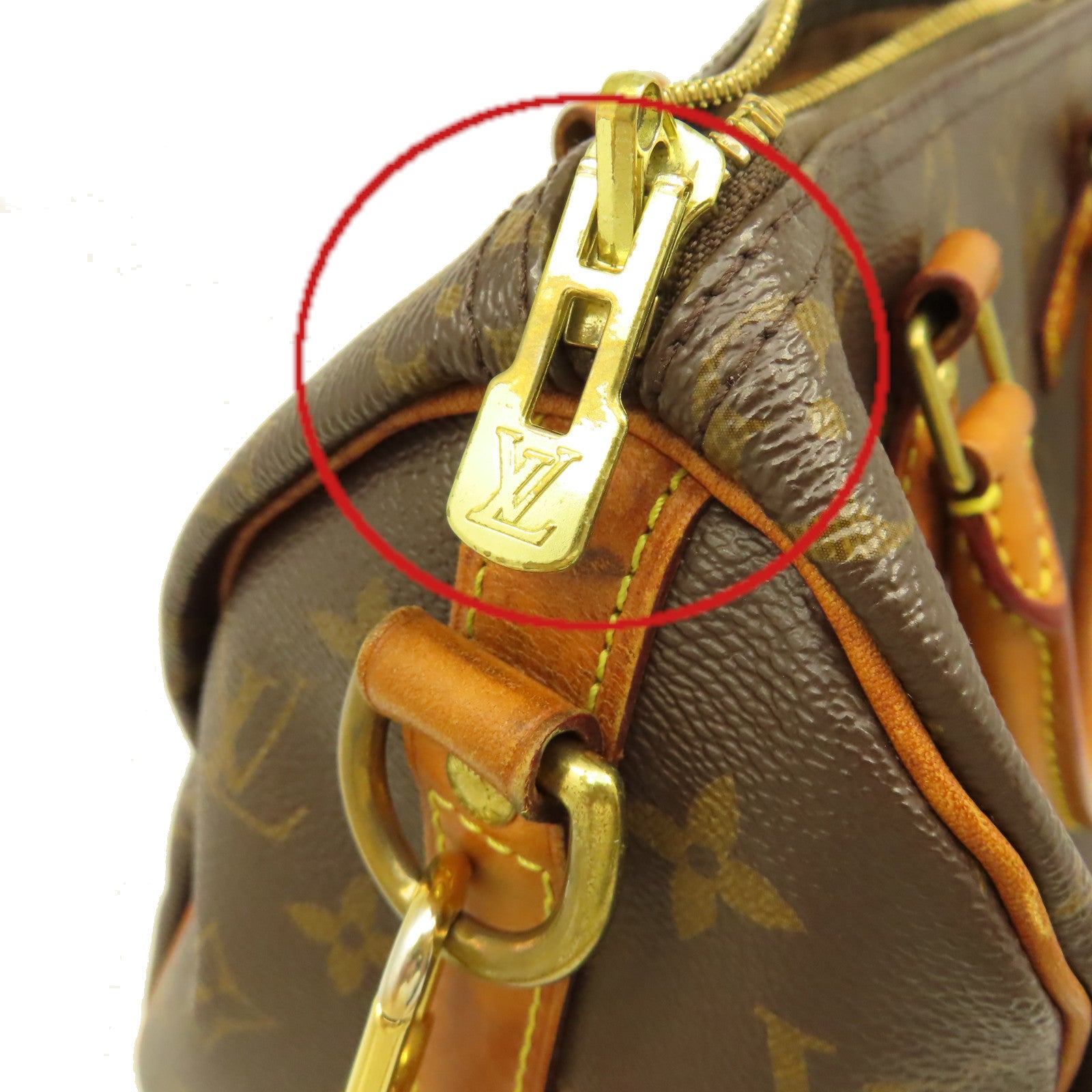 LOUIS VUITTON Monogram Speedy Bandouliere 25金扣手挽肩背兩用袋啡色