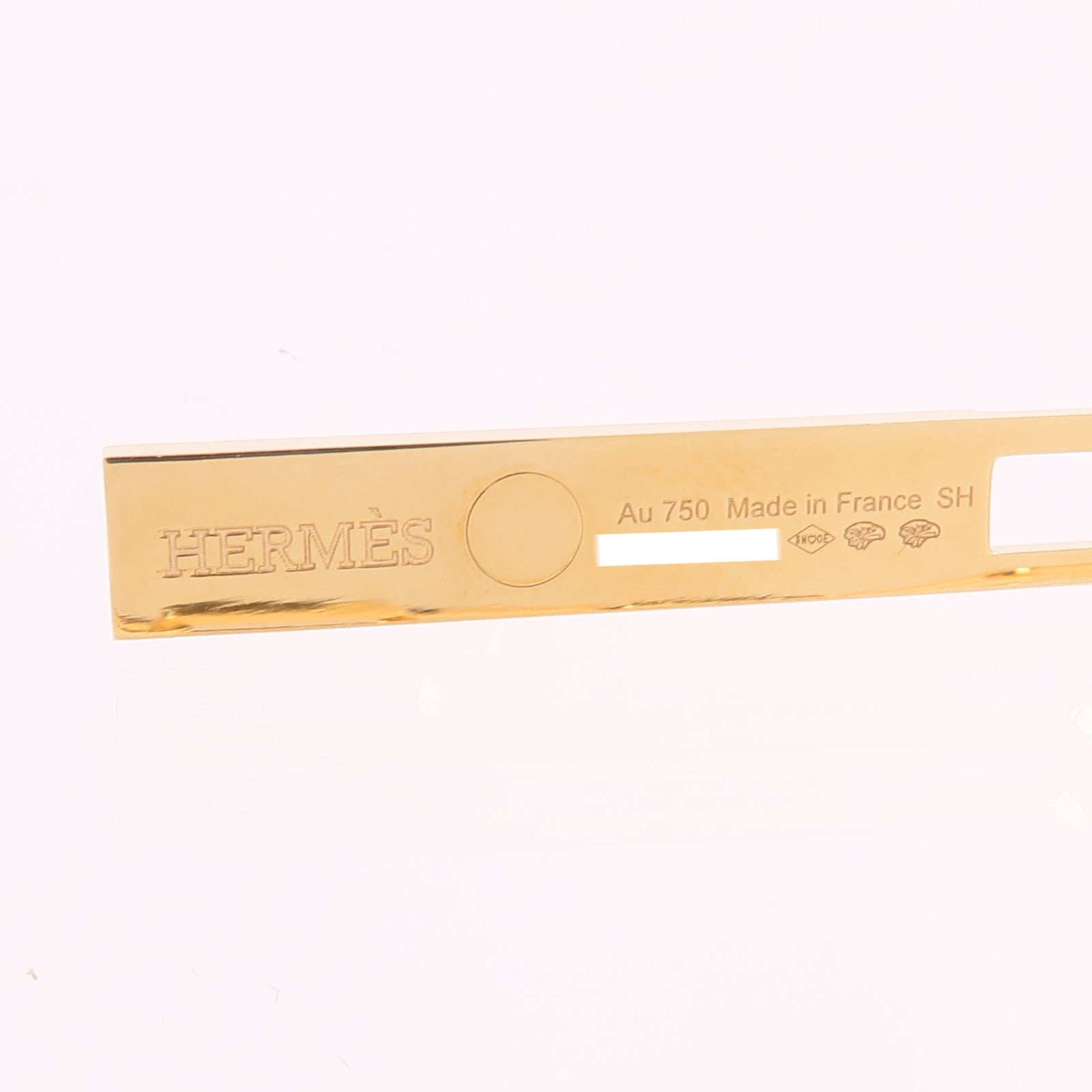 HERMES 18K玫瑰金Kelly Chaine Necklace鑽石項鍊