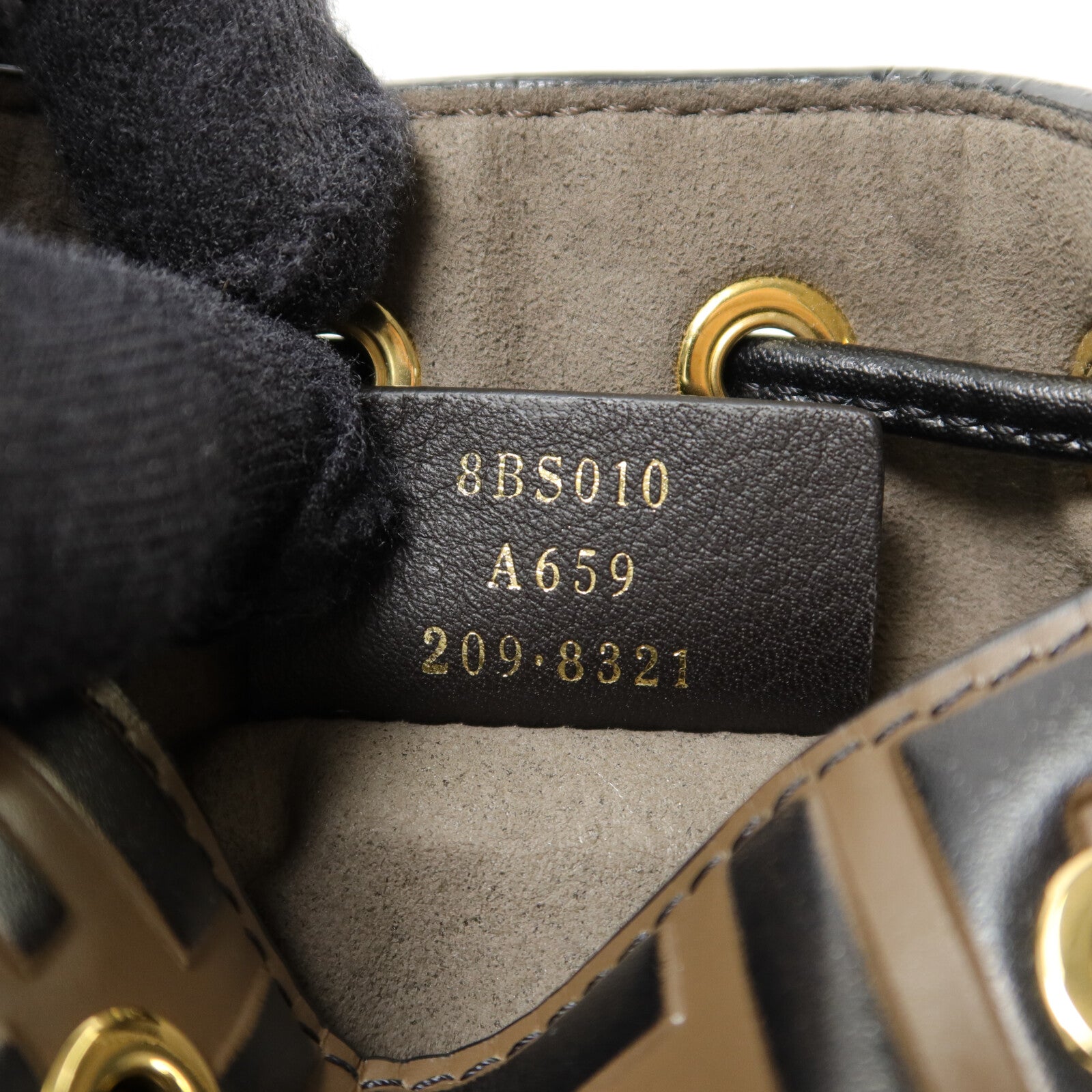 FENDI 牛皮皮革Mon Tresor Mini手挽肩背兩用袋
