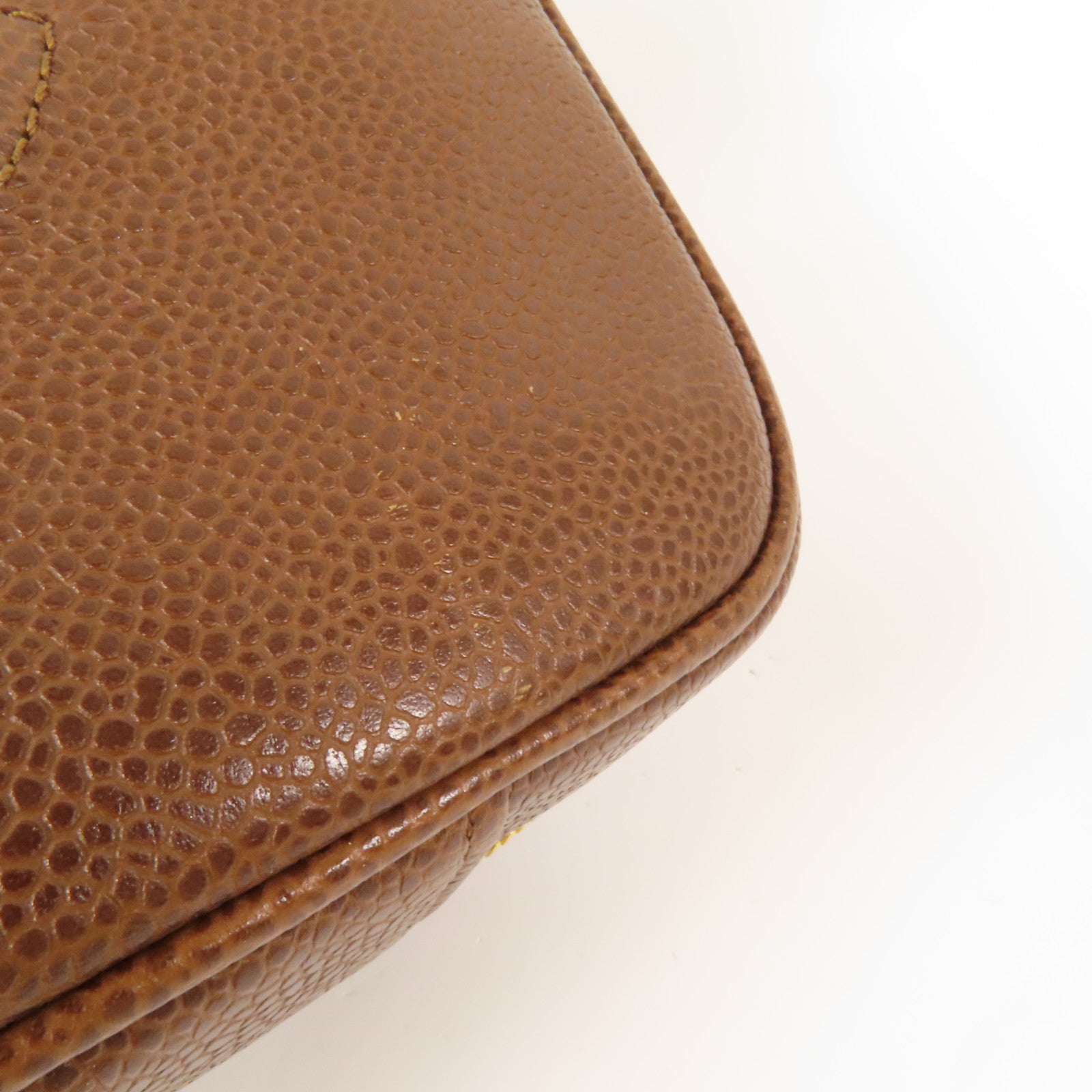 CHANEL 牛皮皮革Vintage Shoulder Bag金扣手挽肩背兩用袋